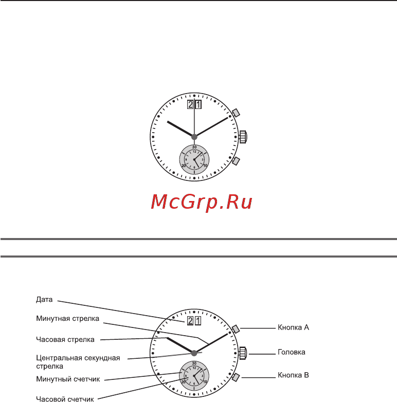 Philip Laurence PA24042-24PB [20/34] Хронограф с большой датой и одним дополнительным циферблатом