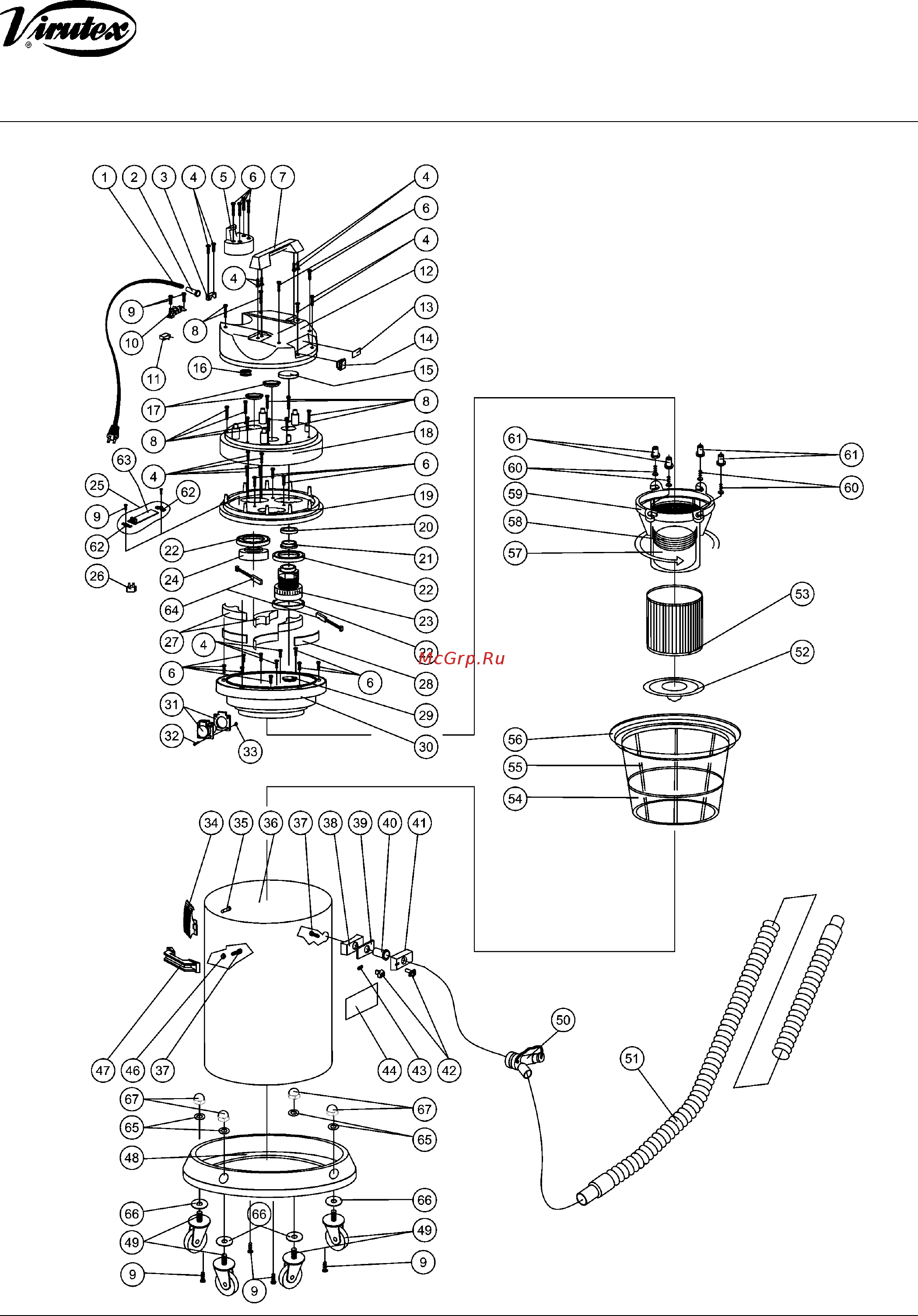 Virutex AS282K [2/5] Explosion drawings version d