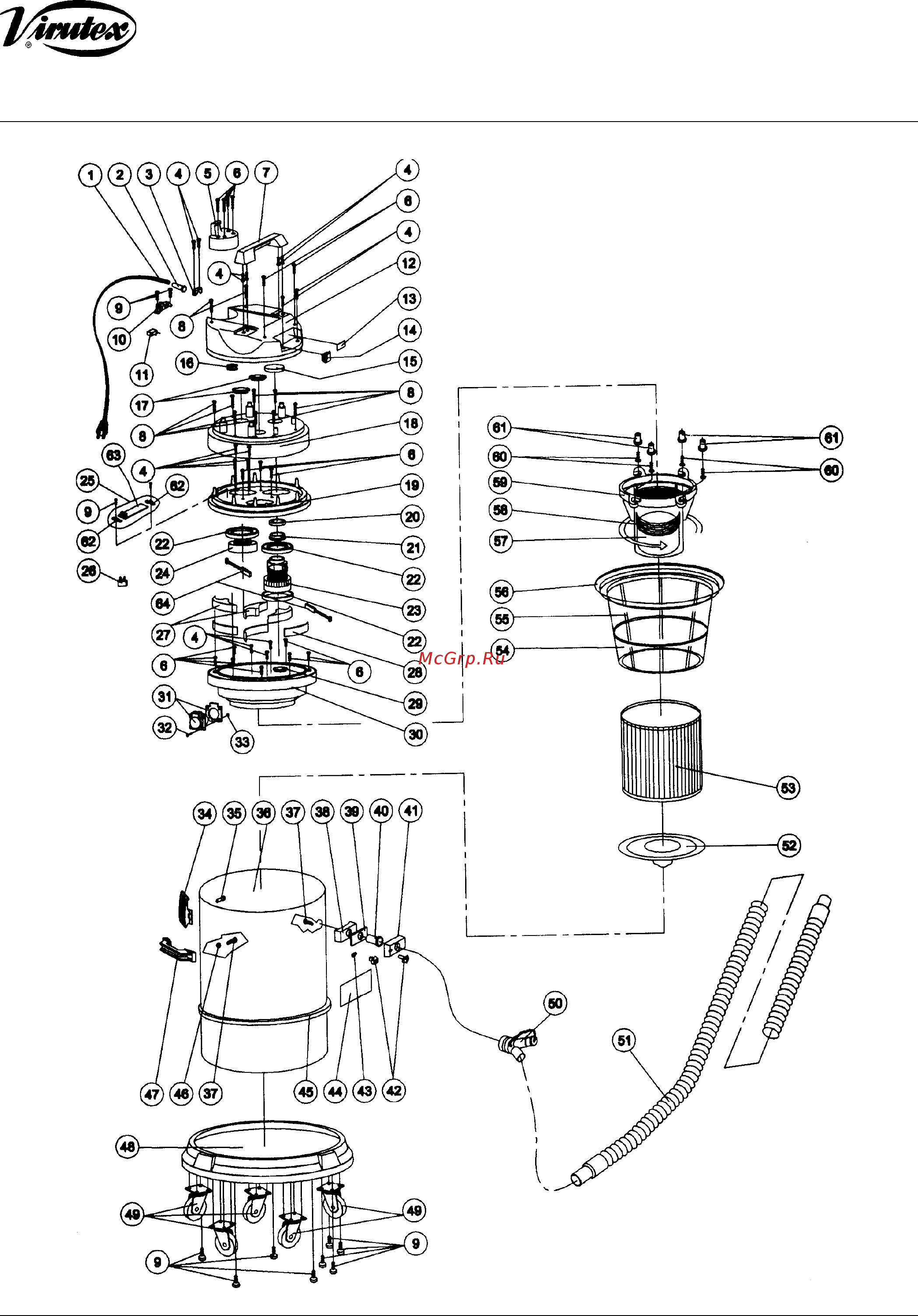Virutex AS282K [3/5] Explosion drawings version c