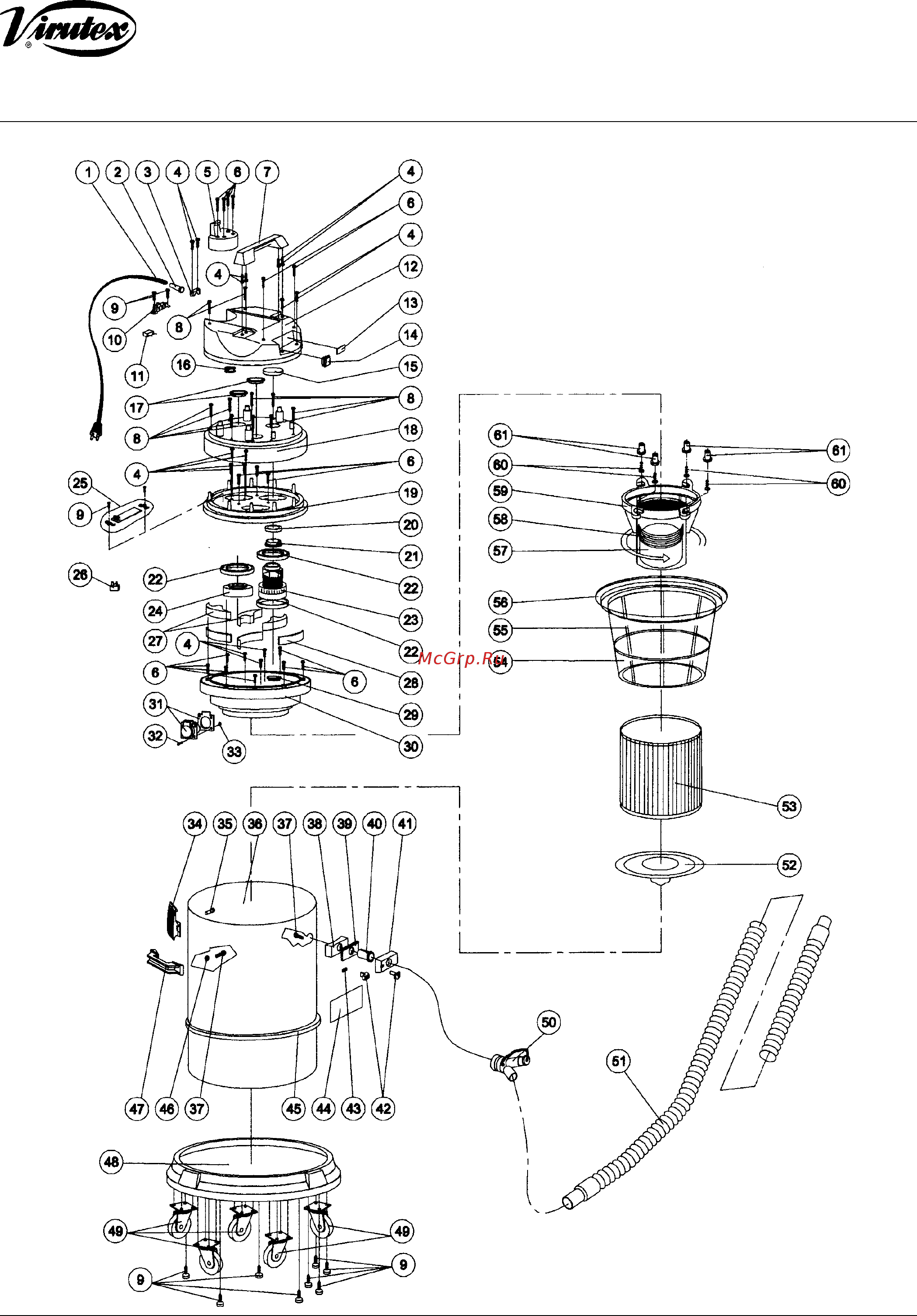 Virutex AS282K [5/5] Explosion drawings version a