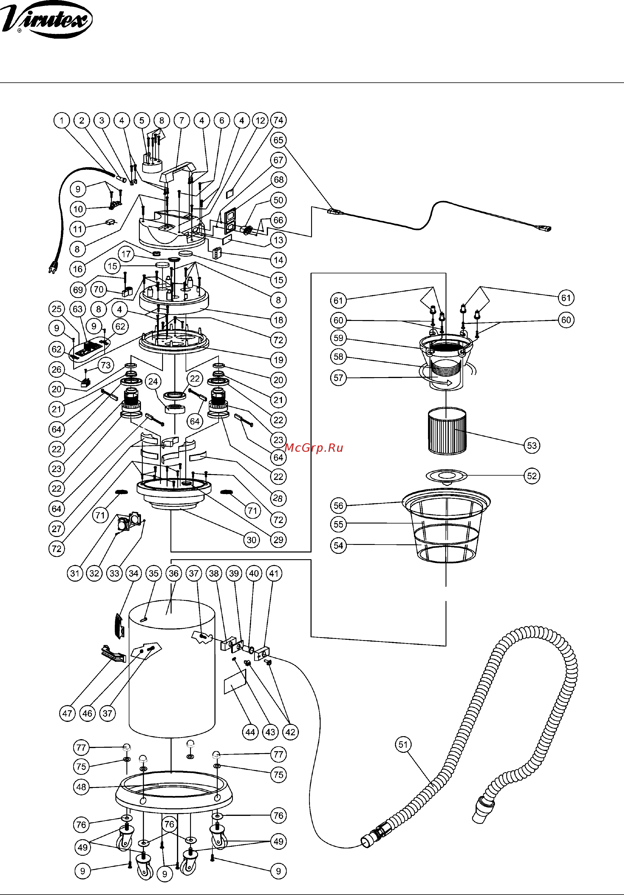 Virutex AS382L [2/3] Explosion drawings version b