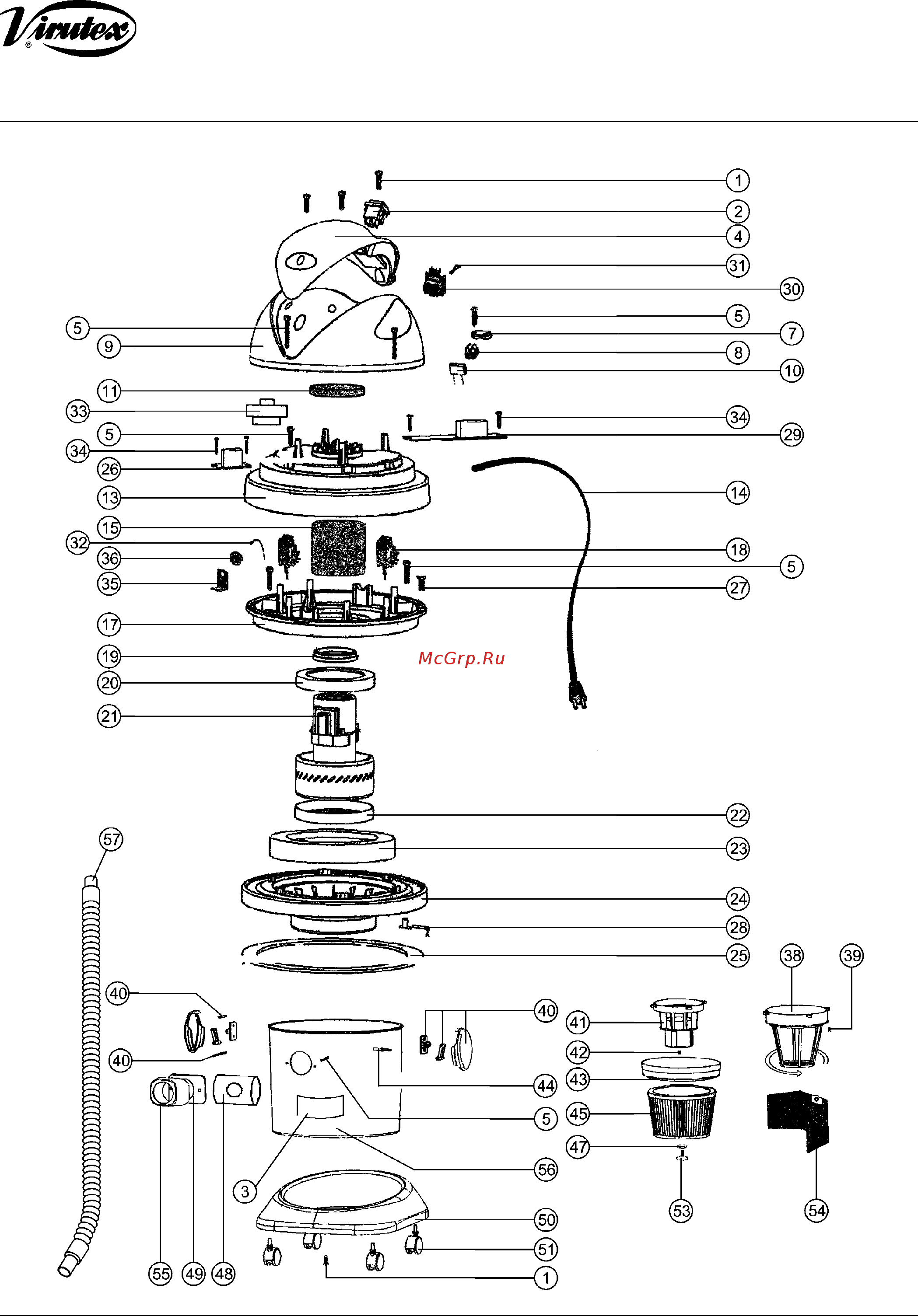 Virutex ASM582T [2/2] Explosion drawings version a