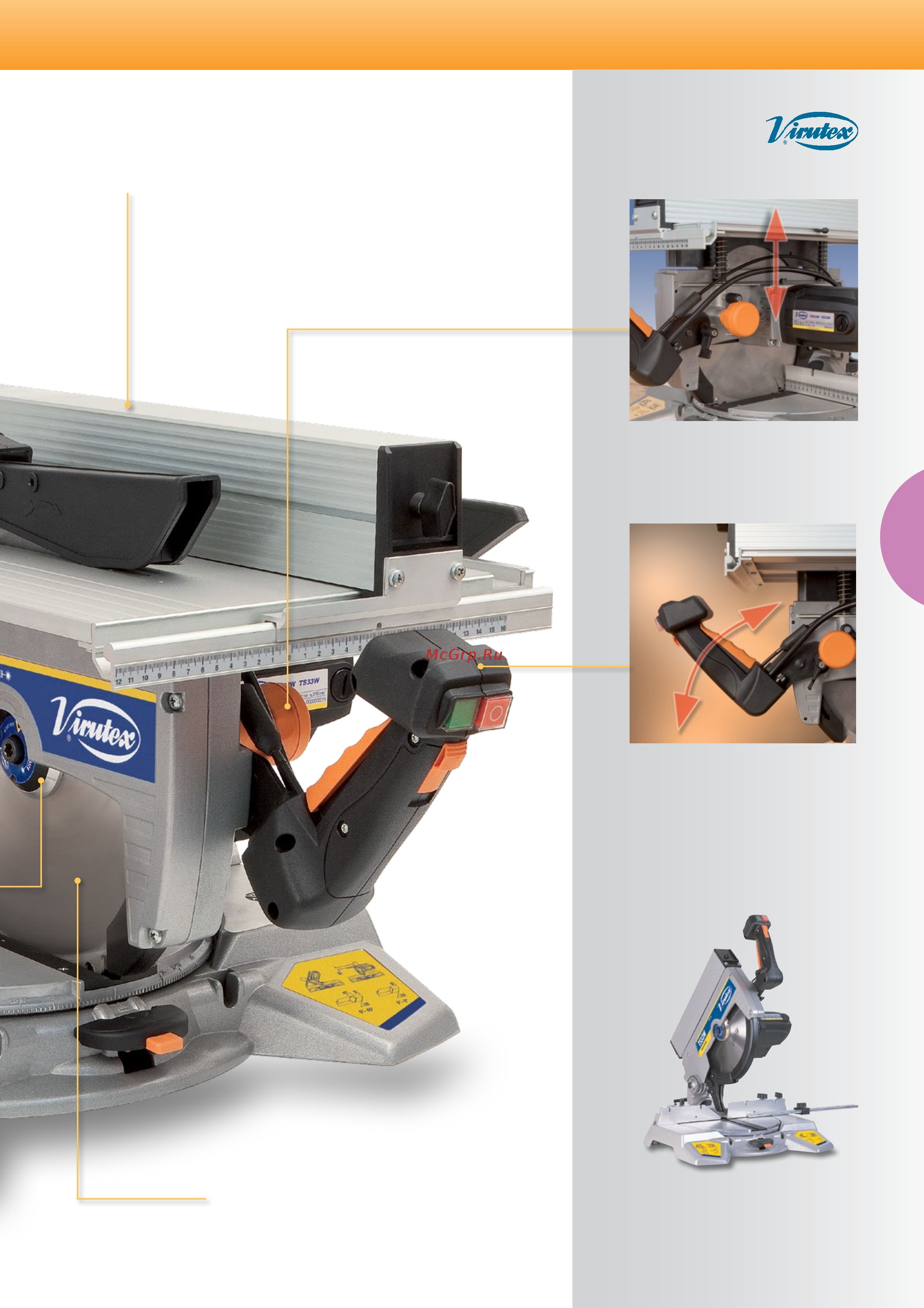 Virutex EB135 [71/116] Mitre saw similar to model tm33w but without upper table
