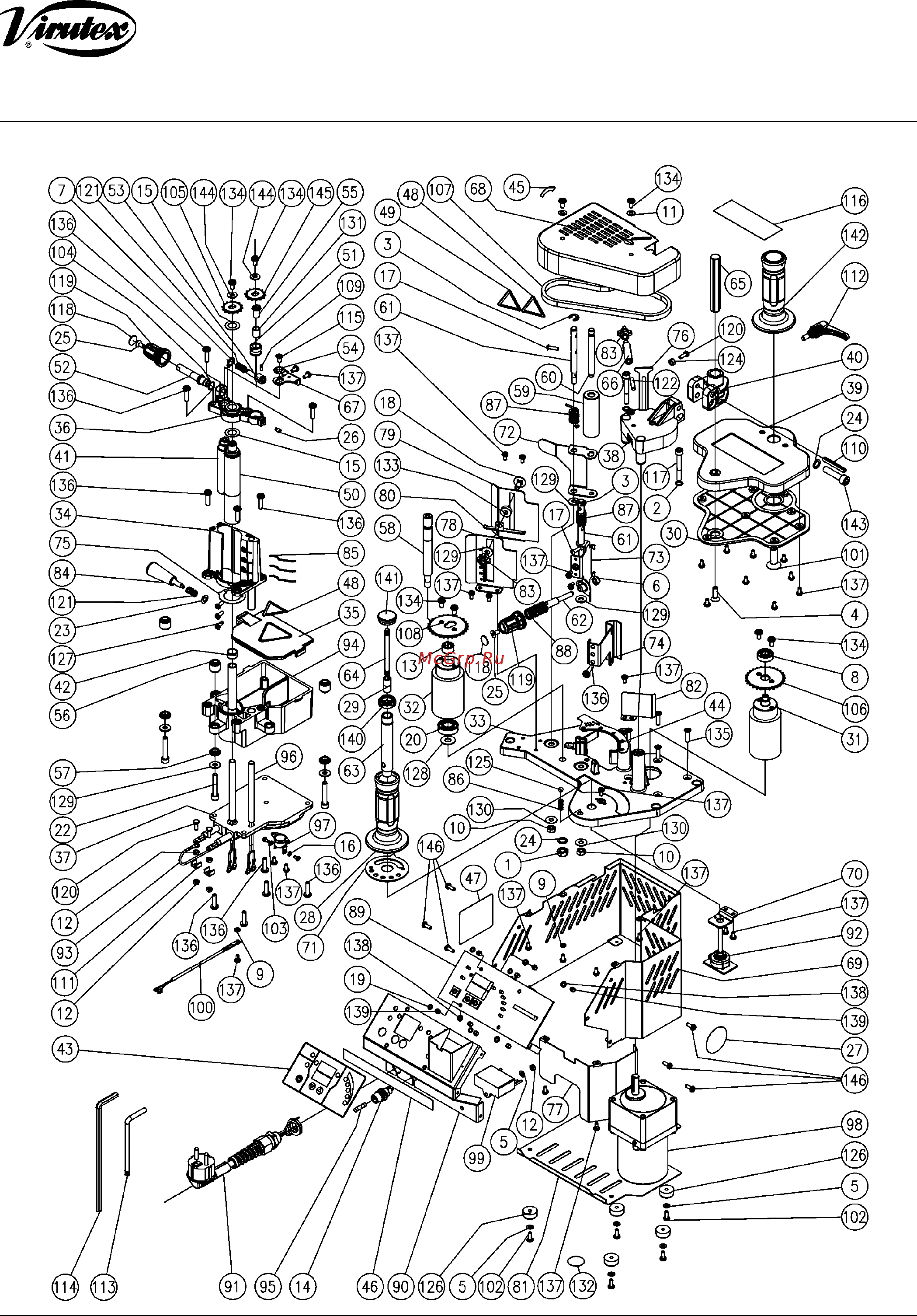 Virutex PEB250TRC+ [6/8] Explosion drawings version b