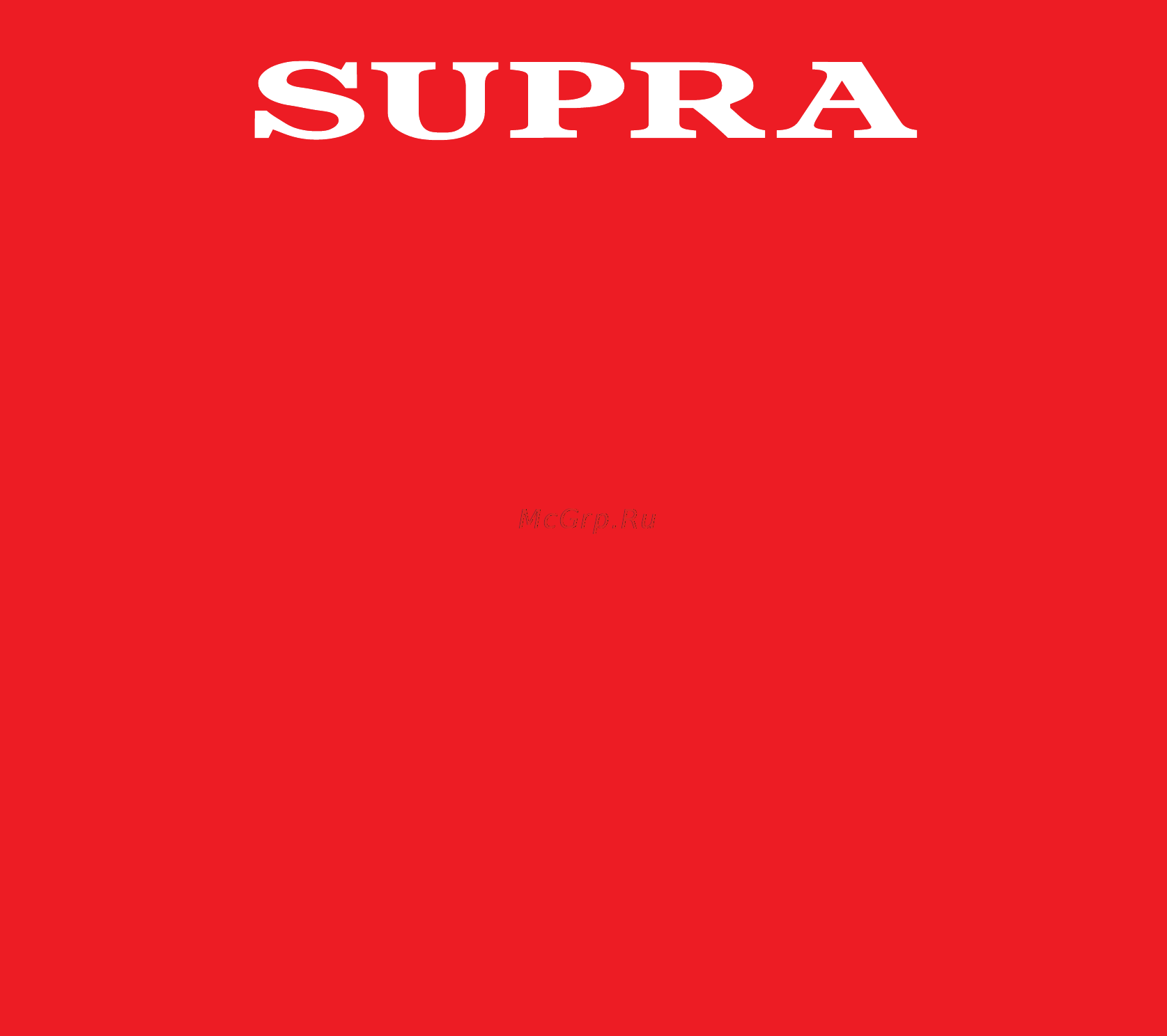 Supra VCS-2230 12967 Инструкция по эксплуатации онлайн [11/11] 837086