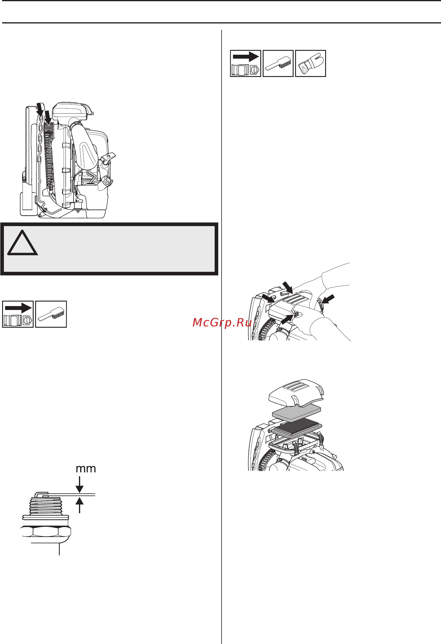 Husqvarna 580 BTs [416/458] Údrîba