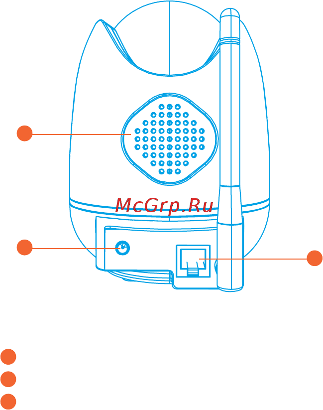 Rubetek RV-3415 [5/26] Динамик разъём питания разъём rj 45