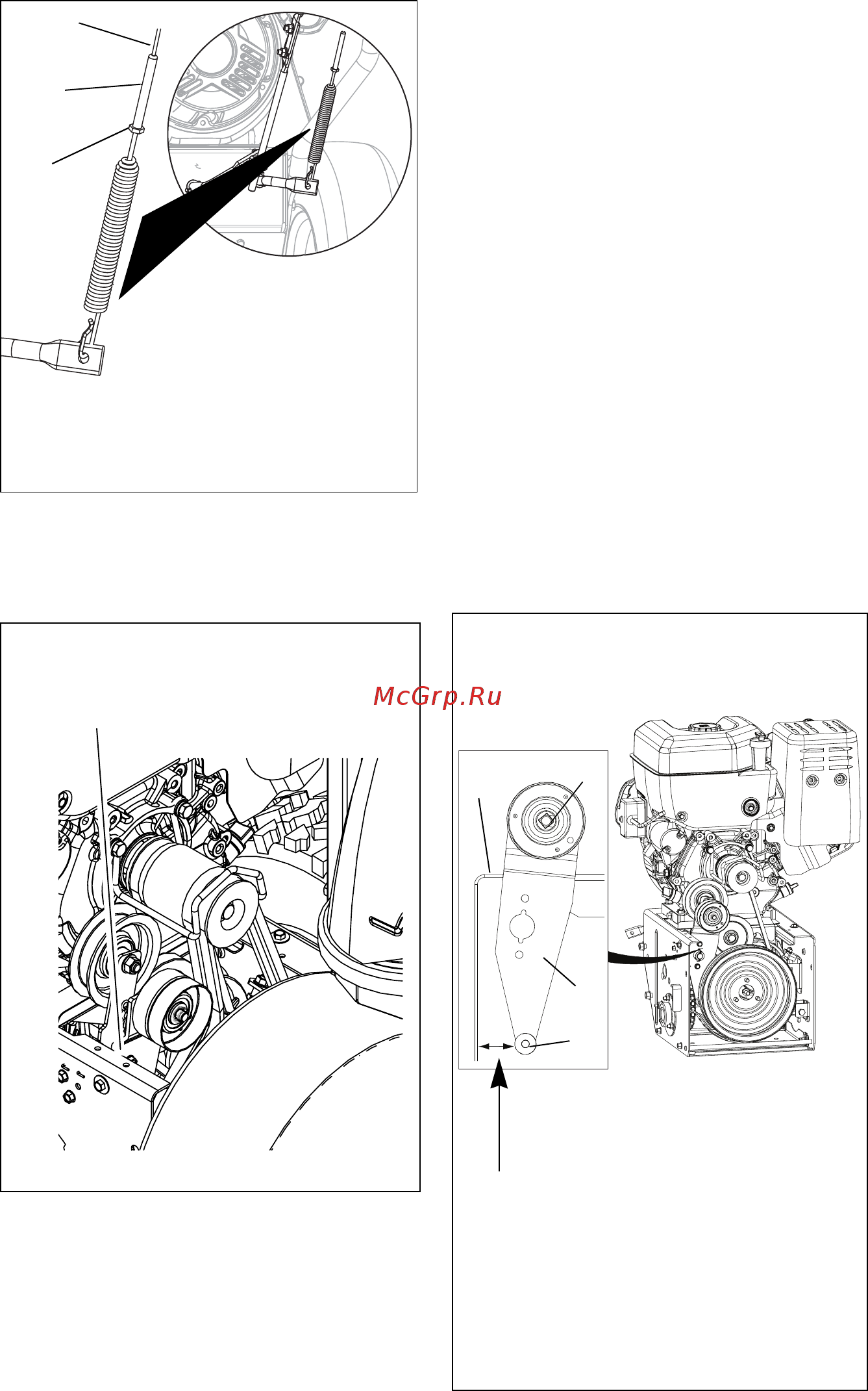 Ariens ST28DLET PRO HYDRO TRACK [26/38] Check attachment idler arm roller clearance