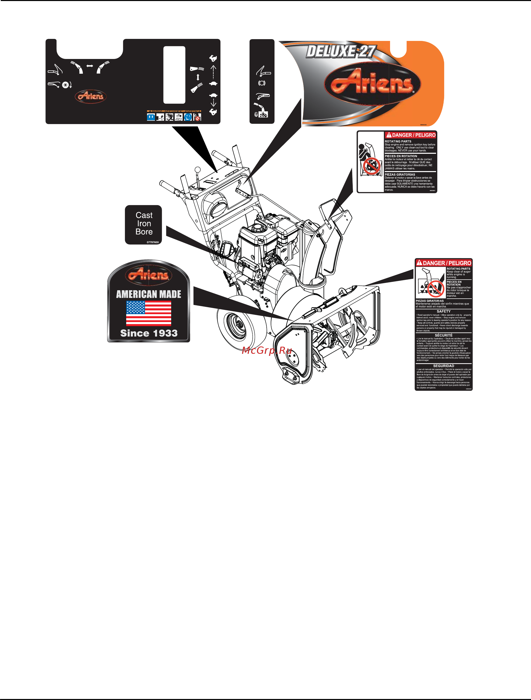 Ariens ST30DLE DELUXE [6/33] Model 921012 013 015 016 017 018 020 305 306 307 311 312