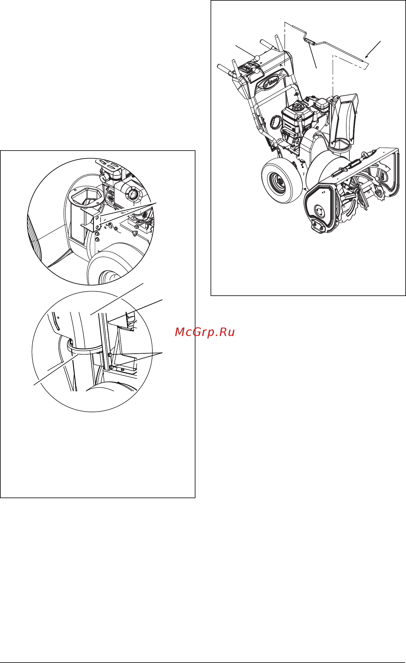 Ariens ST28DLE PRO [11/42] Install discharge chute and discharge chute crank 921023 024 030 032 035