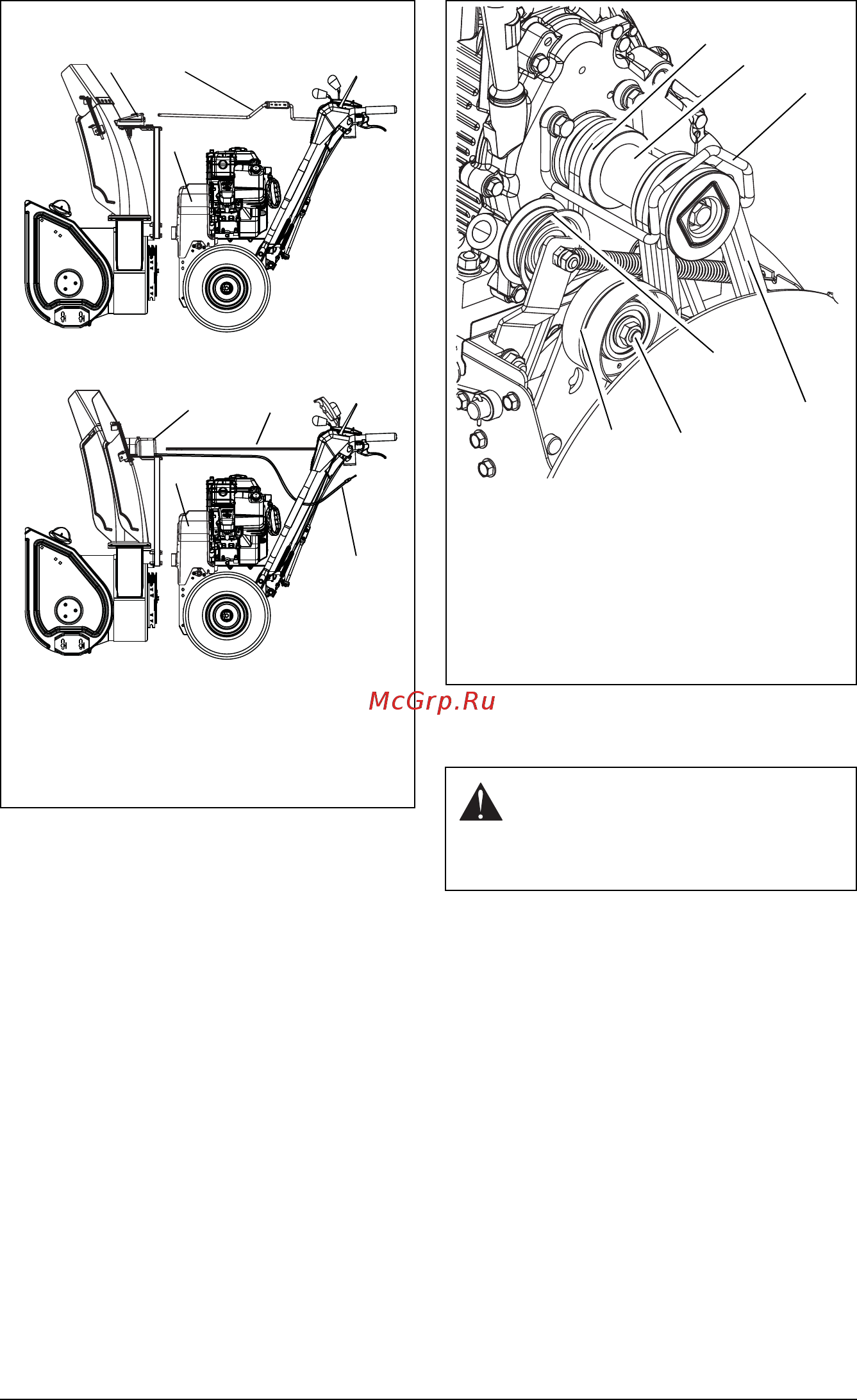 Ariens ST28DLE PRO [32/42] Install new attachment drive belts