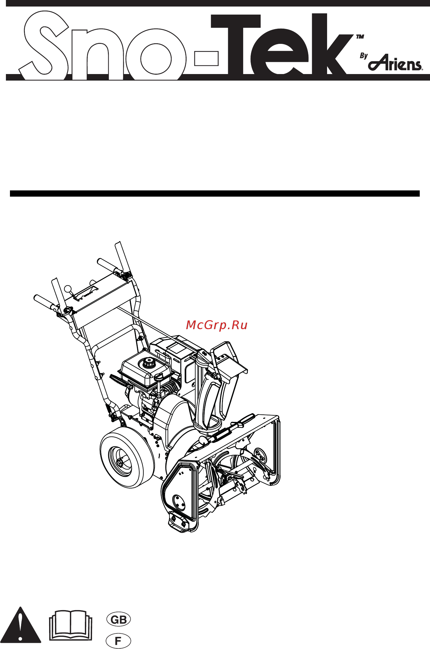 Ariens SNO-TEK 28E Руководство пользователя онлайн
