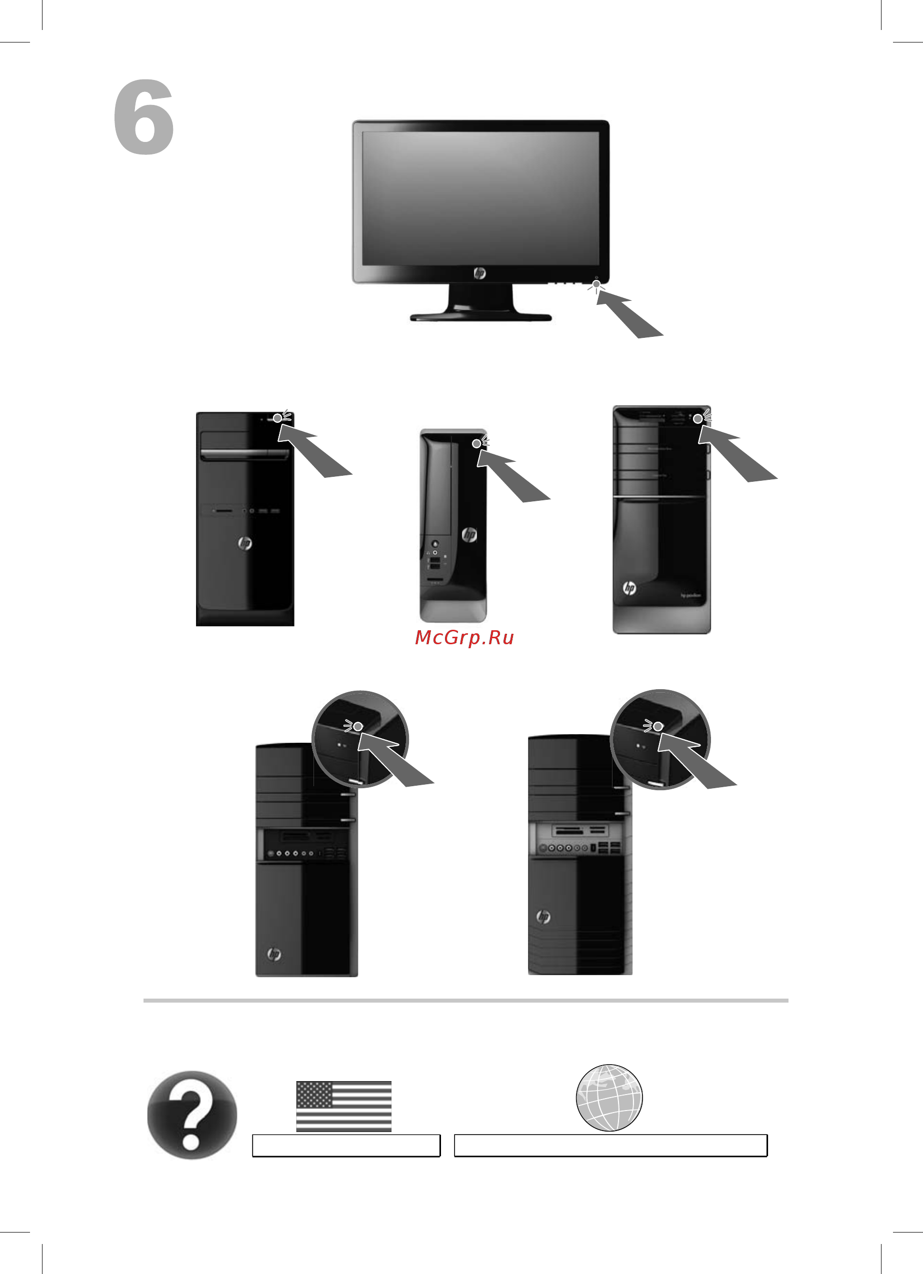HP P6-2107ER Руководство по быстрой установке онлайн [4/24] 40459