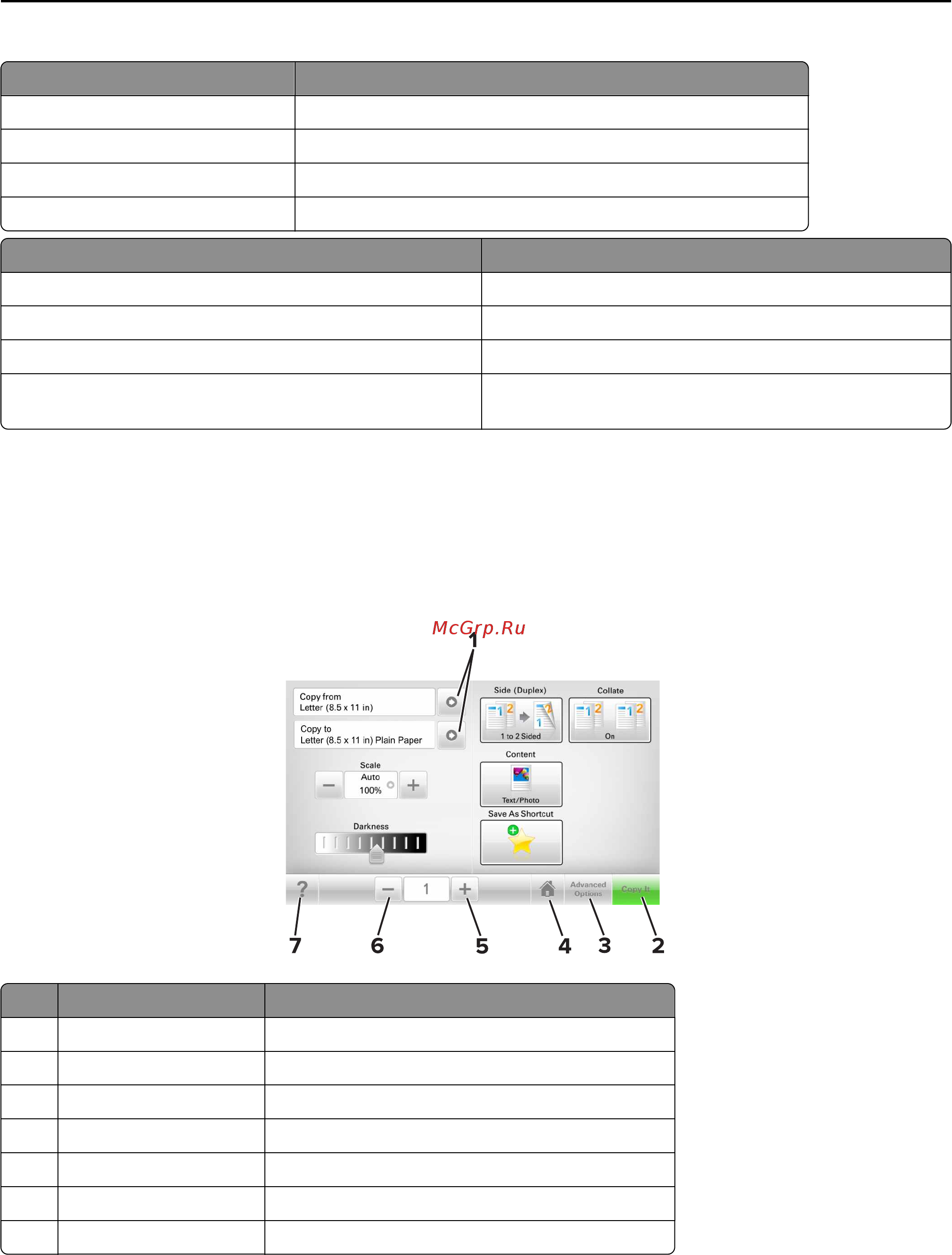 Lexmark XC2132 [18/356] Назначение кнопок сенсорного экрана