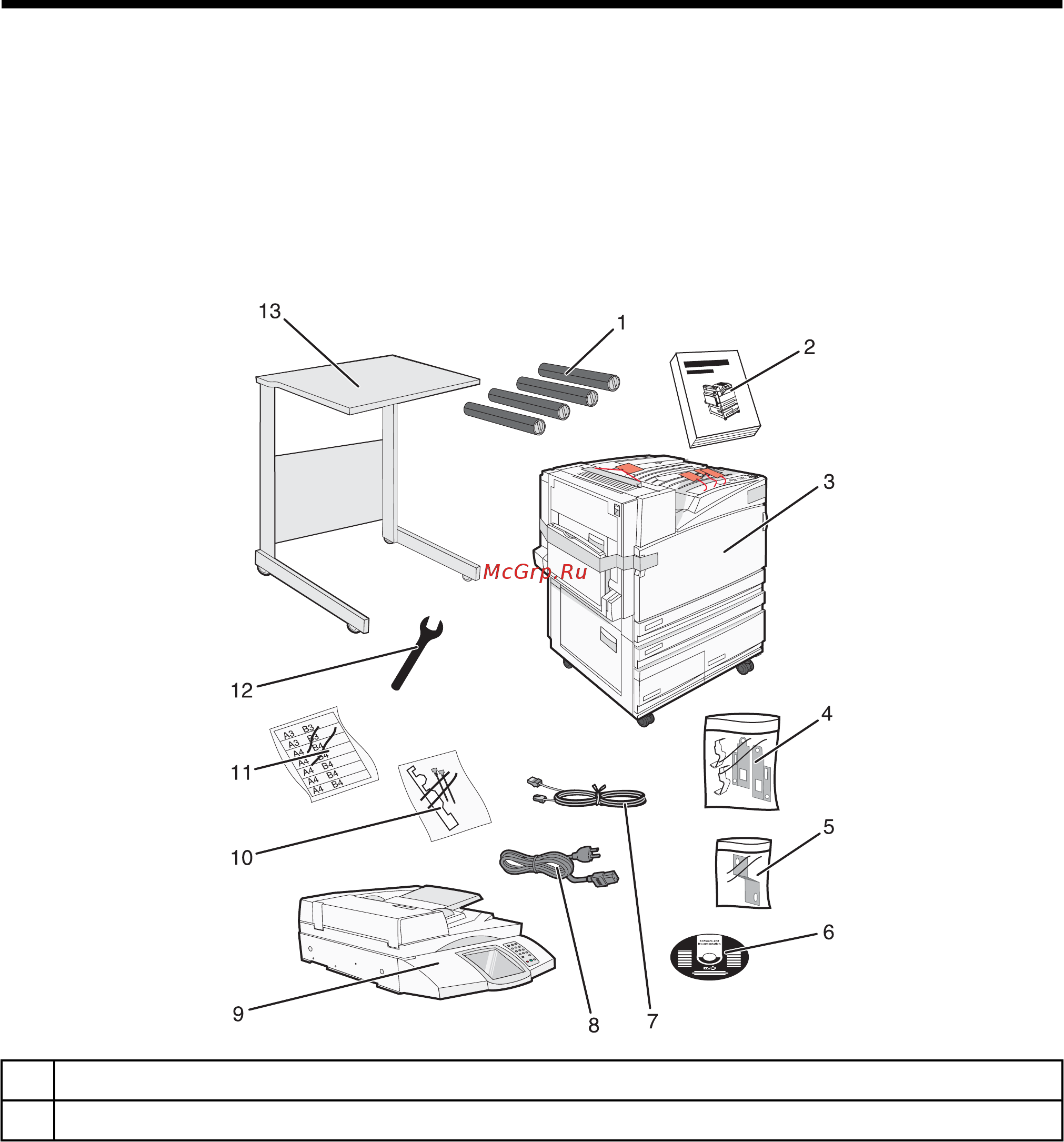 Lexmark X940e [10/63] Извлечение принтера из коробки и освобождение от упаковочных материалов