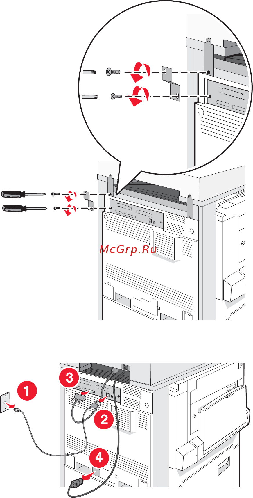Lexmark X940e Руководство по установке онлайн [29/63] 58003