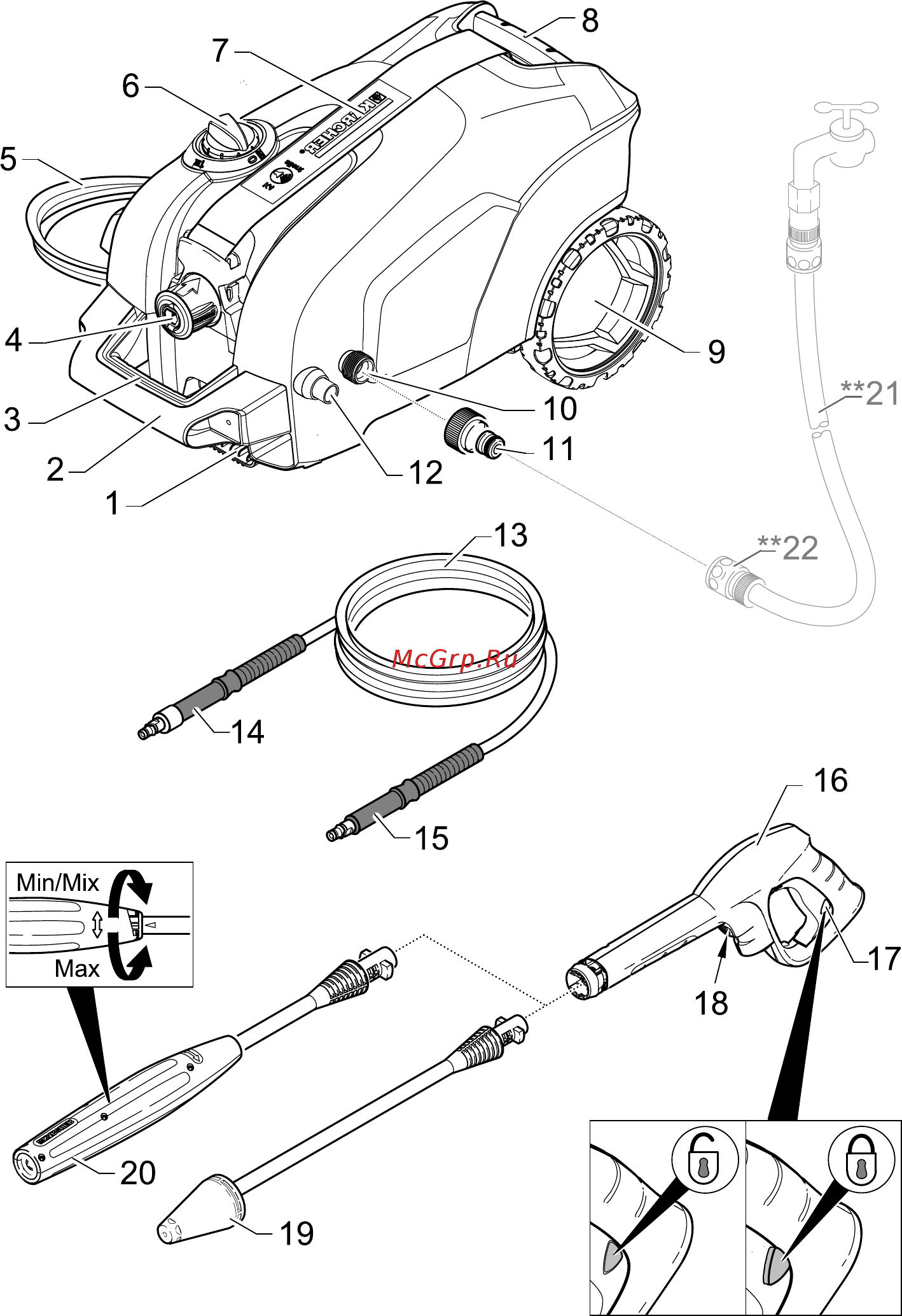 Karcher K 4 Silent Руководство пользователя онлайн [3/50] 418467