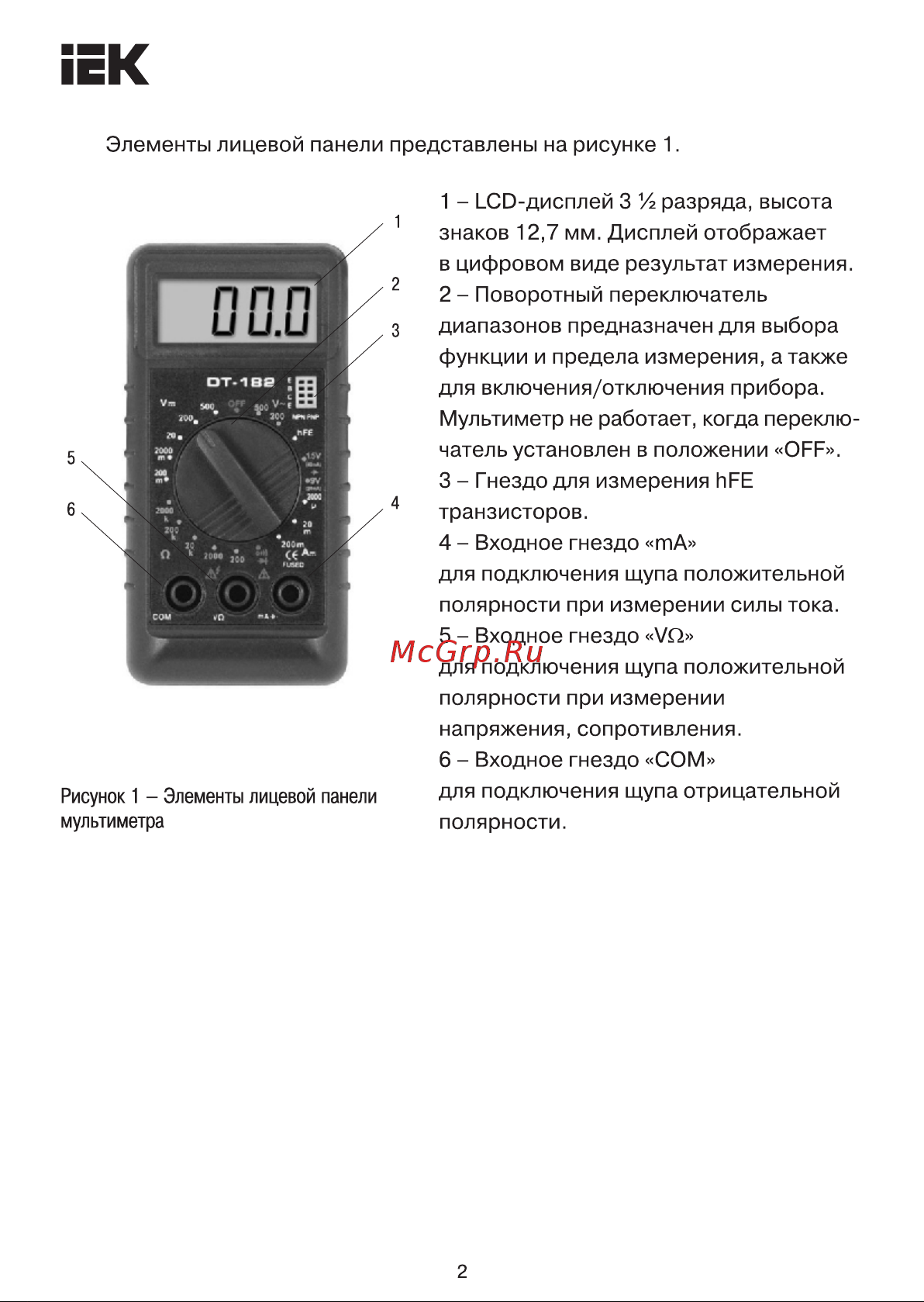 Iek Compact M182 299590 [2/19] Страница 2