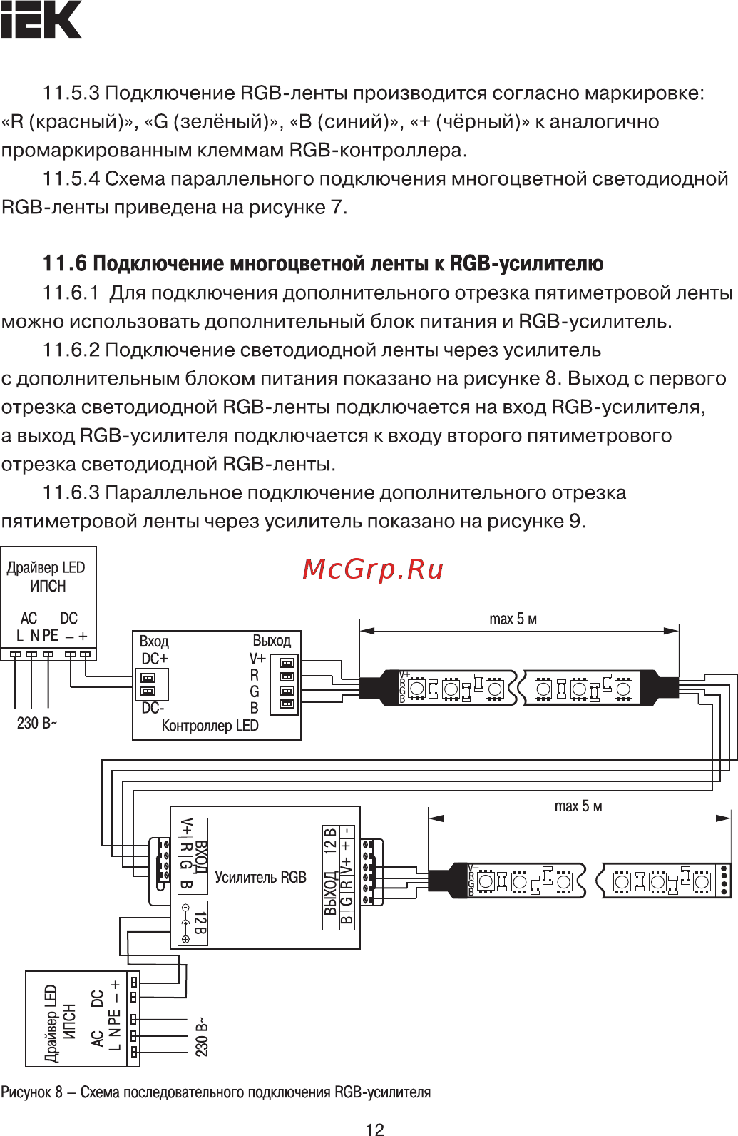 Iek LSC1-MONO-216-RF-20-12-B [12/15] Страница 12