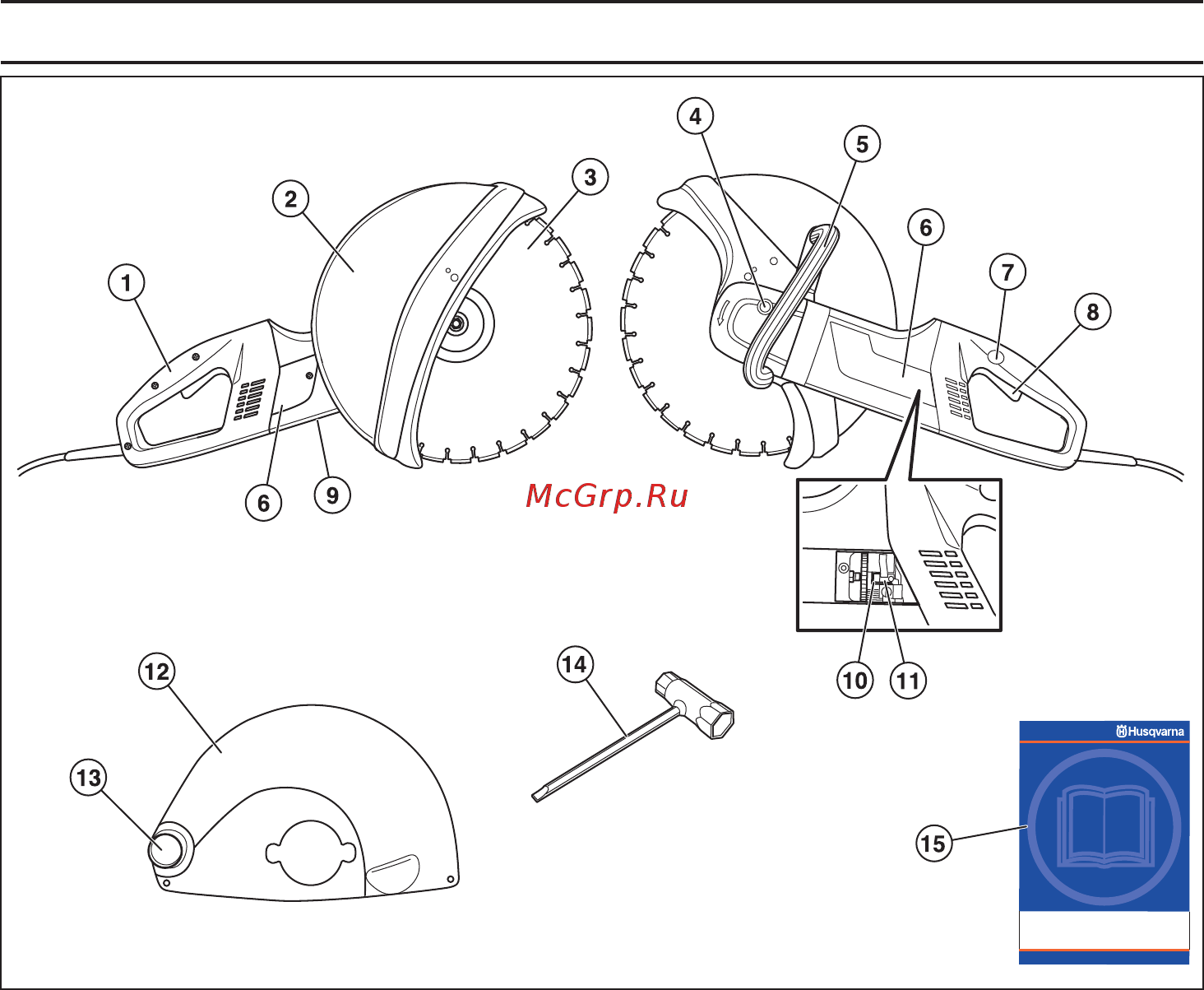 Husqvarna K 3000-14 Electric Руководство пользователя онлайн [4/24] 419248