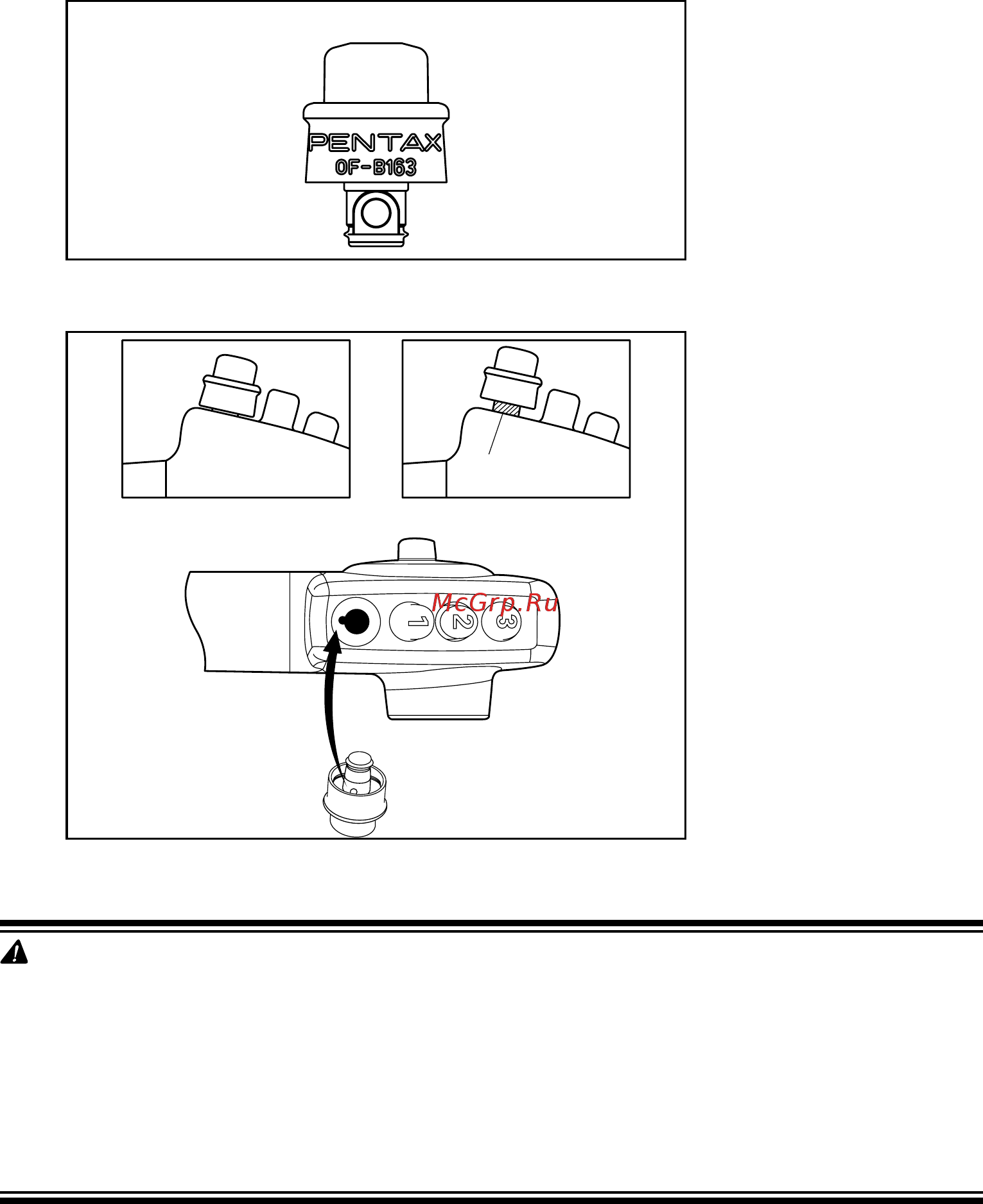 Pentax ECY-1575K [19/80] Inspection of irrigation mechanism a prior to use the irrigation control valve of b163 should be inspected remove the valve from the control body and make sure that the rubber portion is not damaged or worn