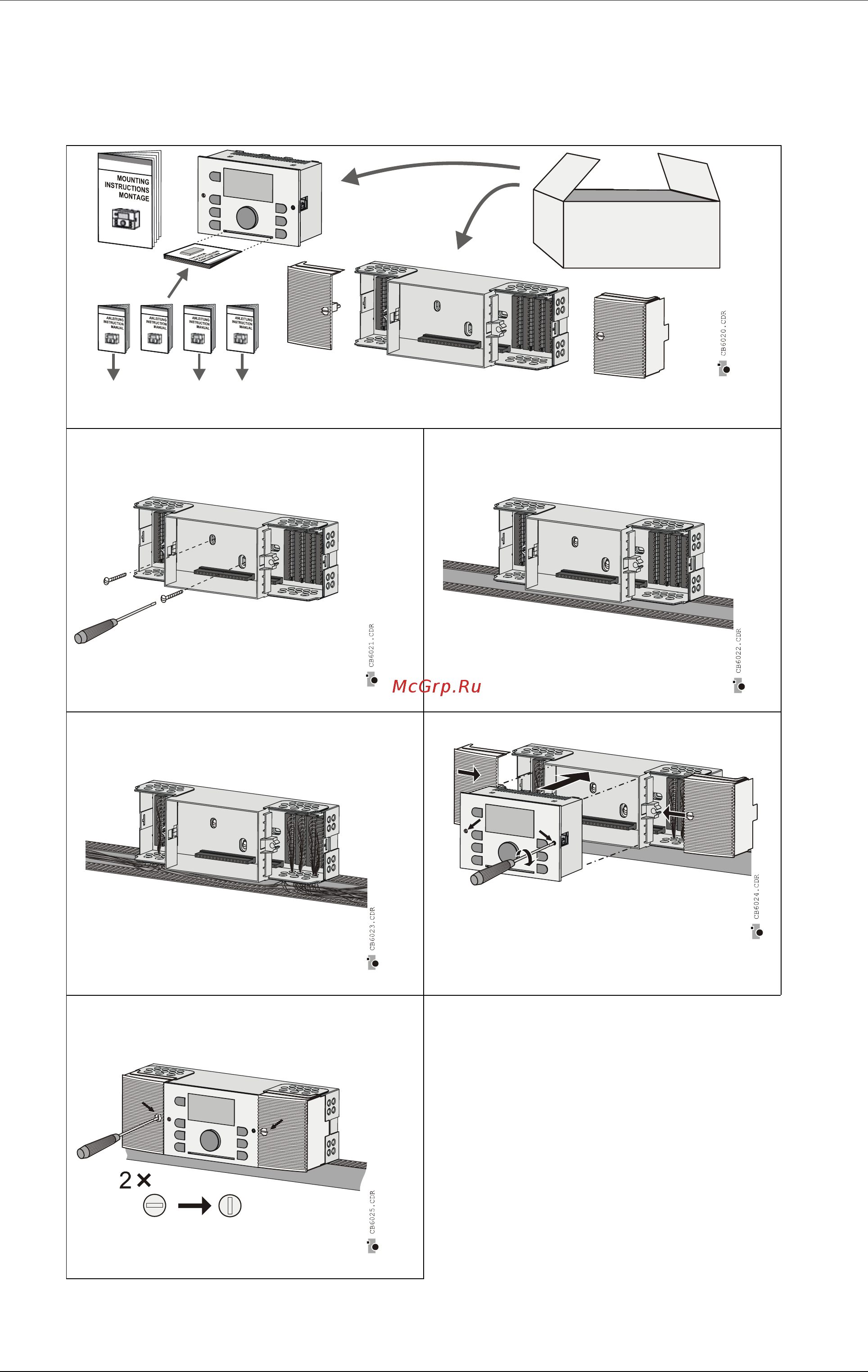Honeywell SDC 3-40N [6/42] Установка контроллера на стене