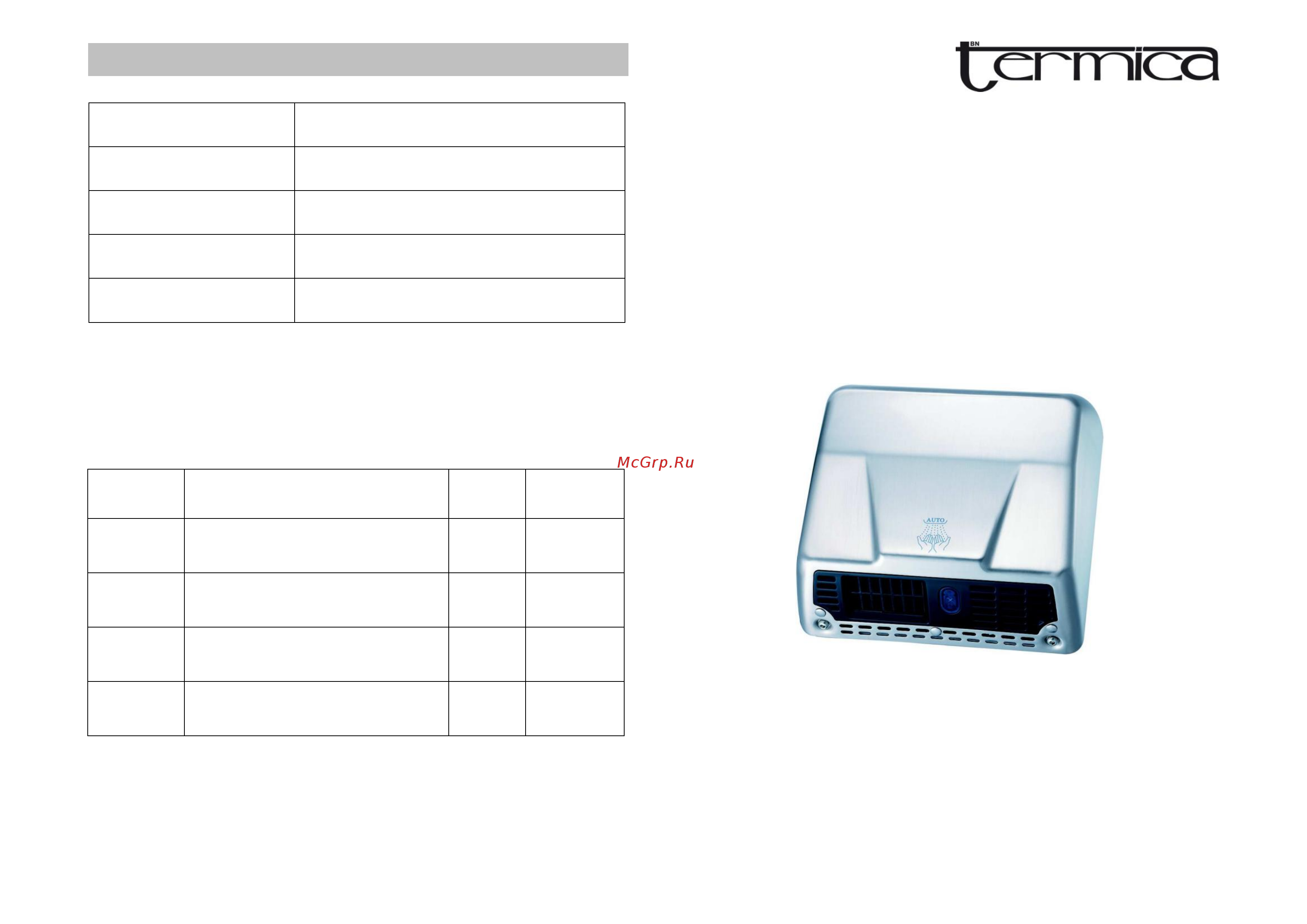 Termica HT 1500 TC Инструкция по эксплуатации онлайн