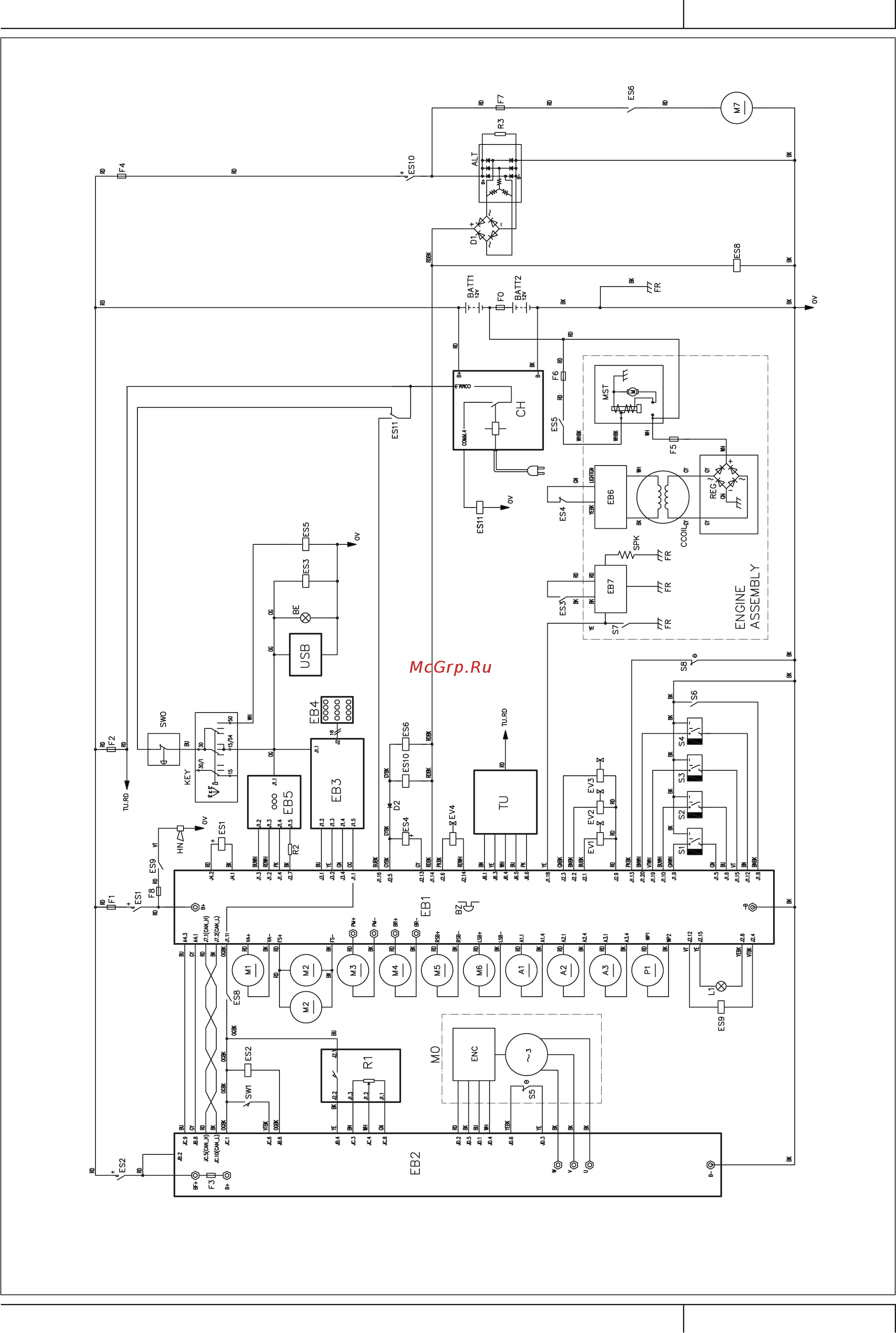 Nilfisk SW5500 [19/214] Електрическа схема на lpg модел продължение