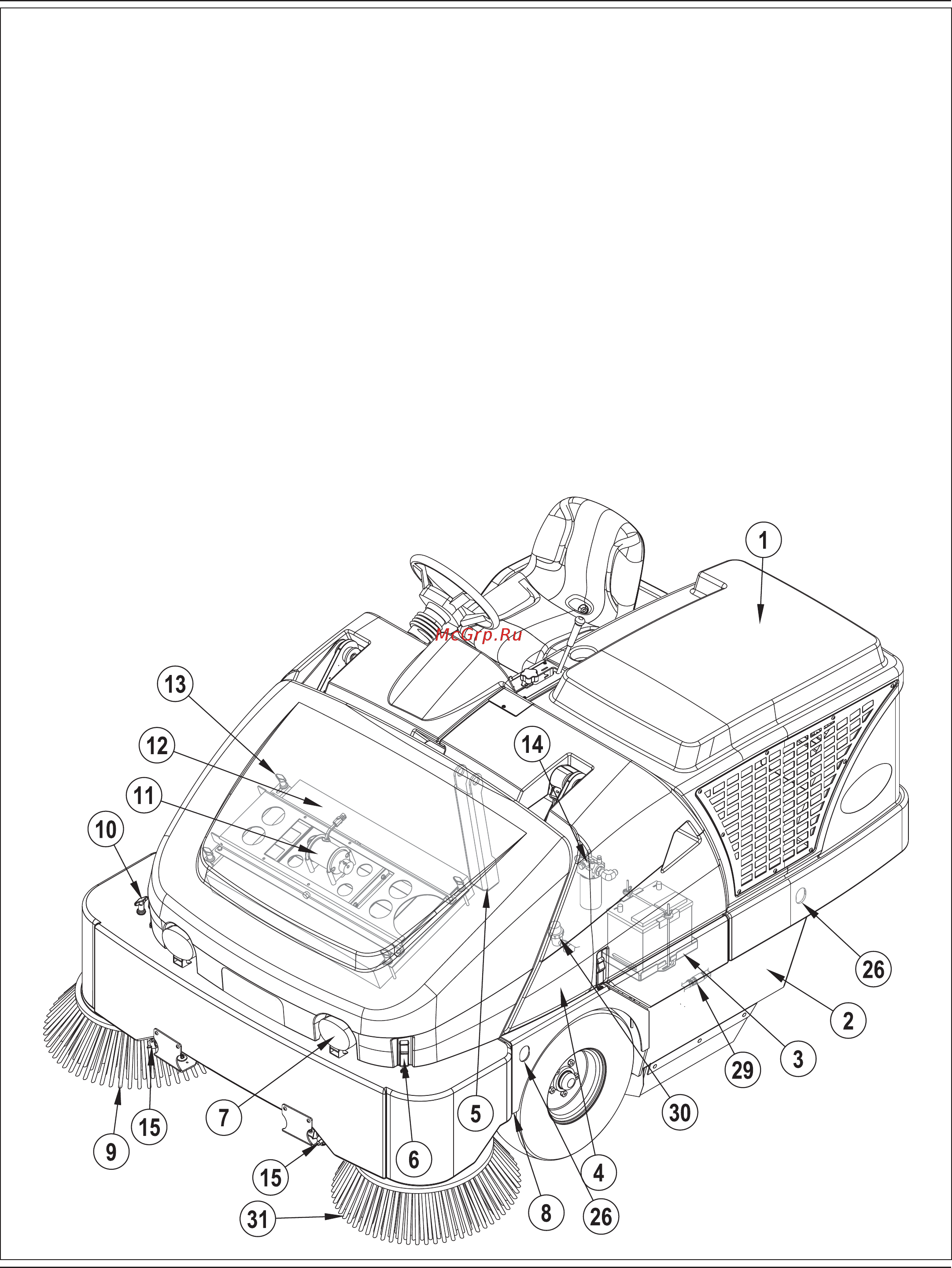 Nilfisk SW8000 [6/96] A 6 deutsch