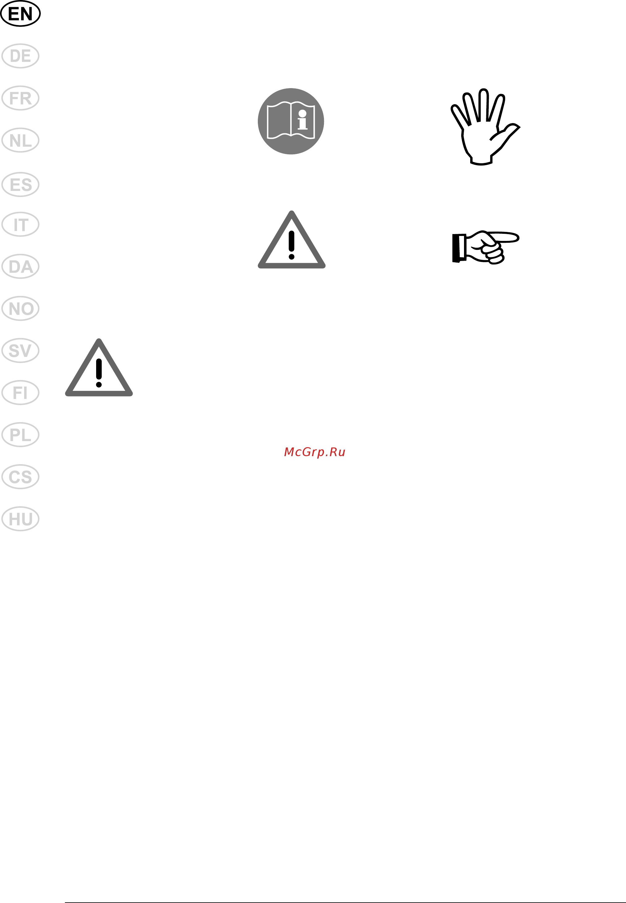 Nilfisk SH AUTO 5M [4/33] Safety precautions and warnings