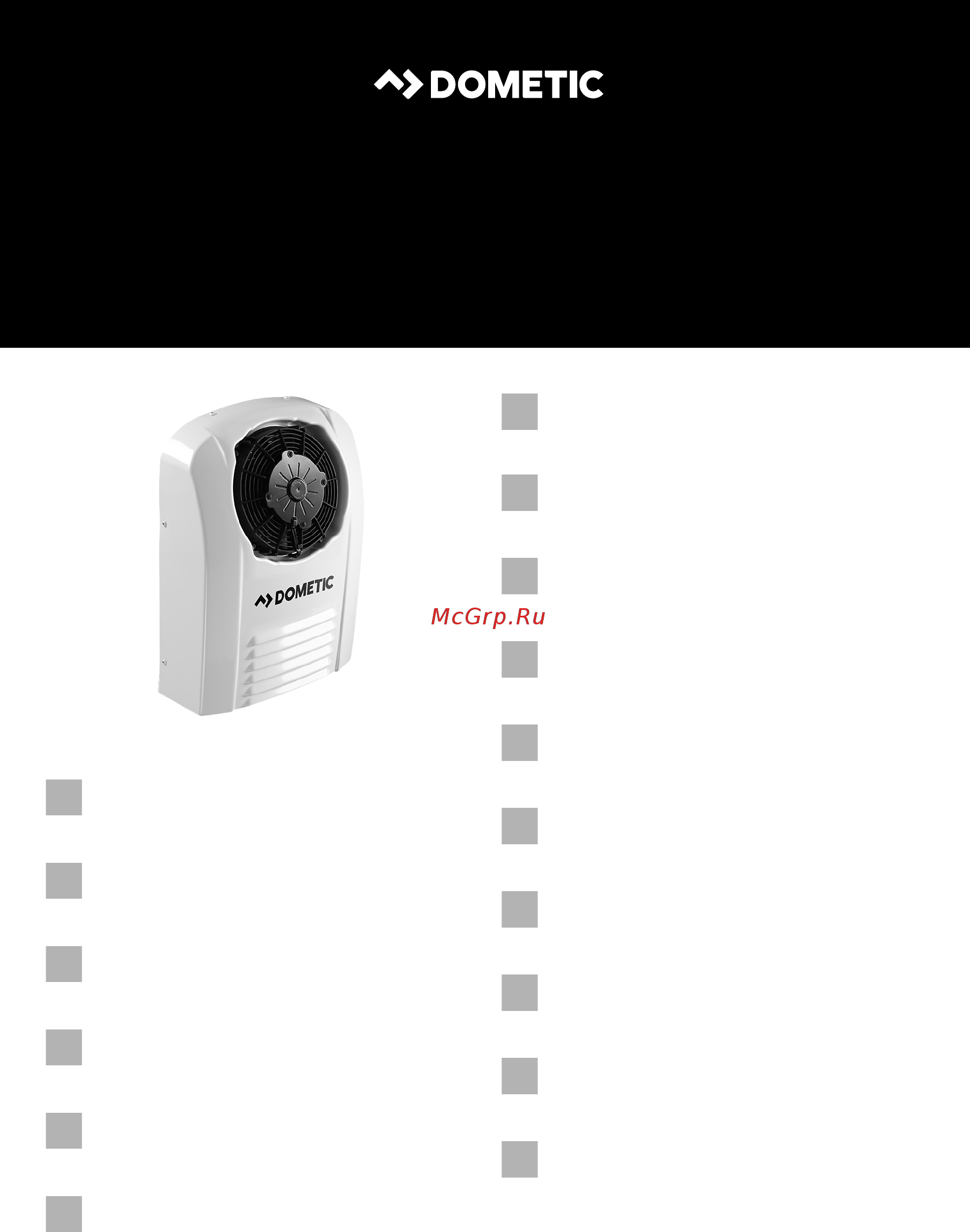 Dometic CoolAir SP-FF для Renault Magnum Руководство по монтажу онлайн