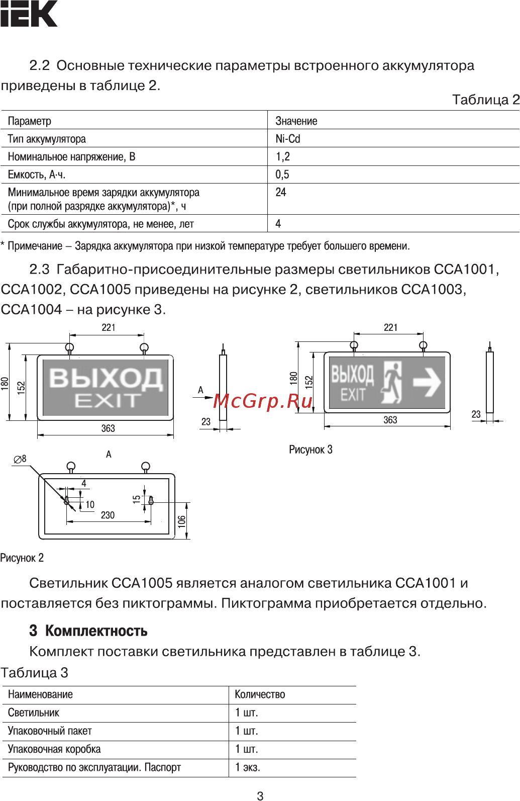Iek ССА, 1003, 