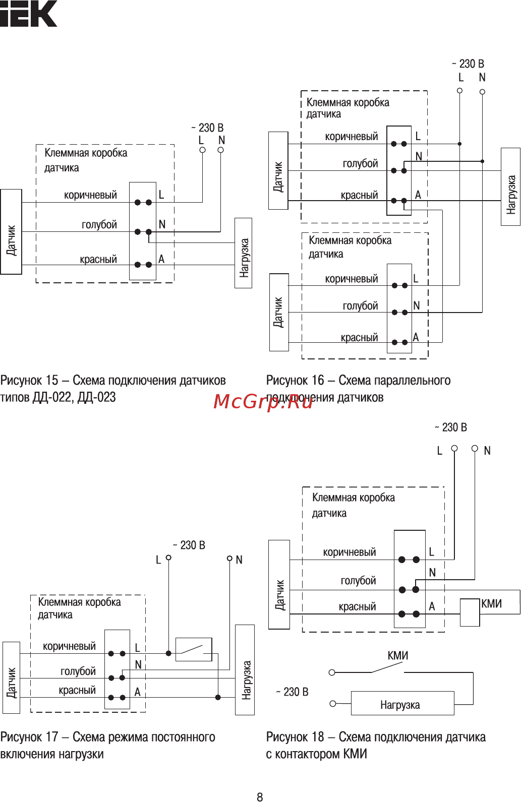 Iek ДД-013 1200Вт 180град 12м IP65 белый LDD10-013-1100-001 [8/11] Страница 8