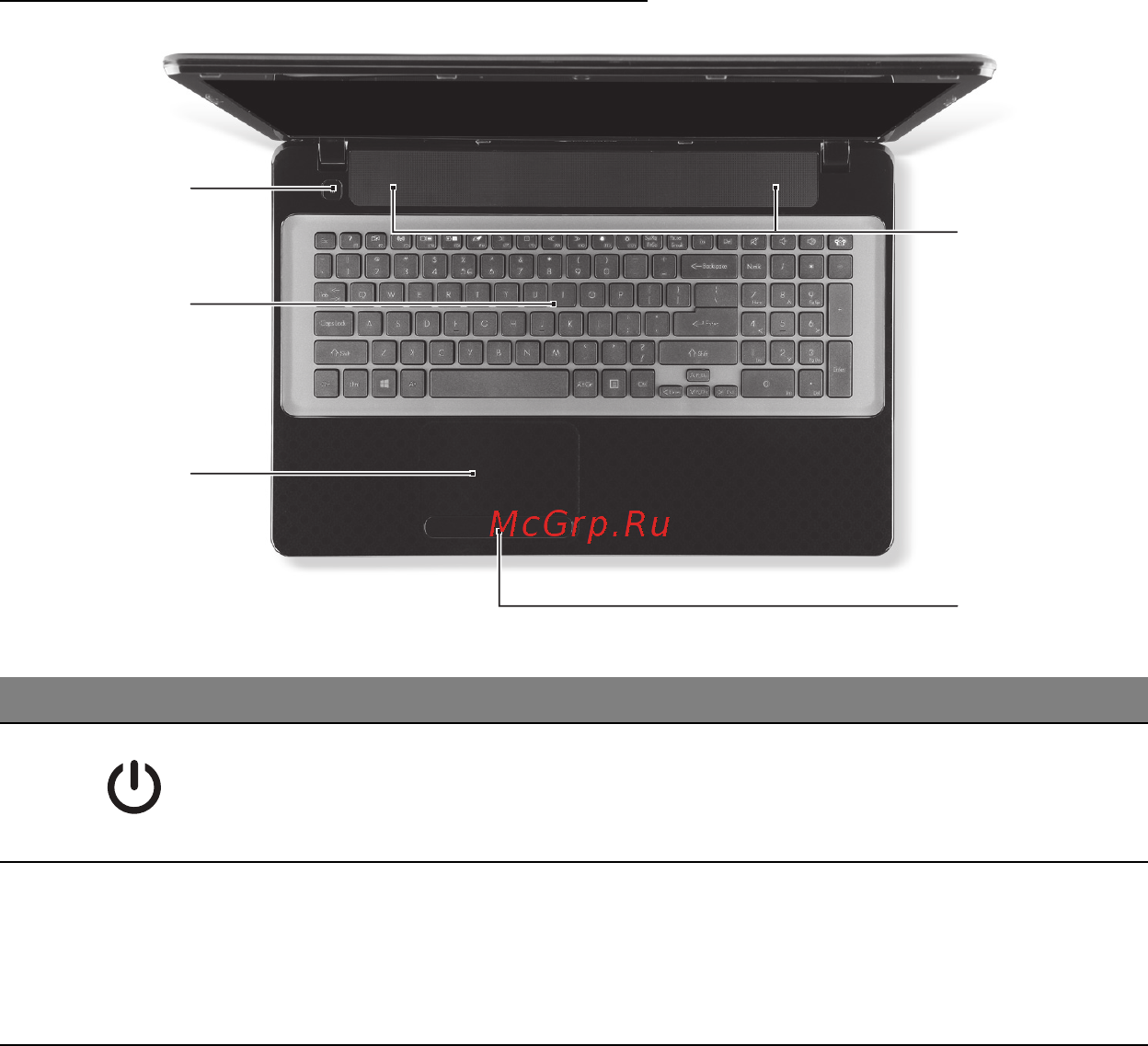 Packard Bell EasyNote ENLV44HC-B964G50Mnws [2091/2812] Изглед отгоре клавиатура