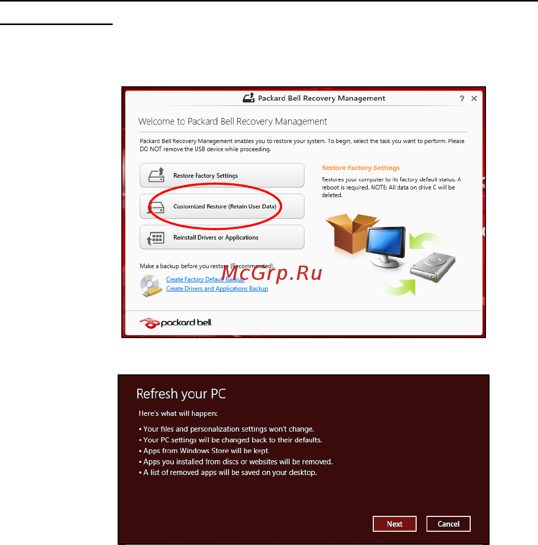 Packard Bell EasyNote ENLV44HC-B964G50Mnws Руководство пользователя онлайн [2158/2812] 39386