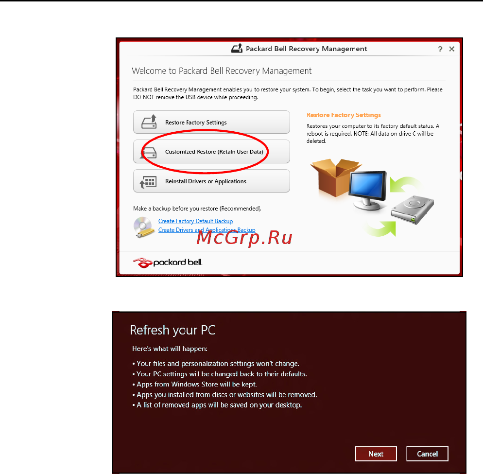 Packard Bell EasyNote ENLV44HC-B964G50Mnws Руководство пользователя онлайн [2409/2812] 39386