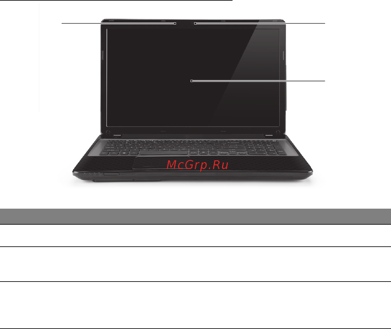Packard Bell EasyNote ENLV44HC-B964G50Mnws [2584/2812] Skats no augšpuses displejs