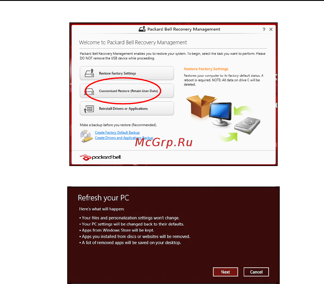 Packard Bell EasyNote ENLV44HC-B964G50Mnws Руководство пользователя онлайн [452/2812] 39386