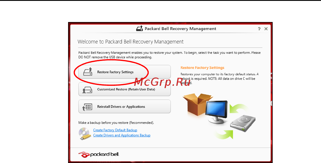 Packard Bell EasyNote ENLV44HC-B964G50Mnws Руководство пользователя онлайн [73/2812] 39386