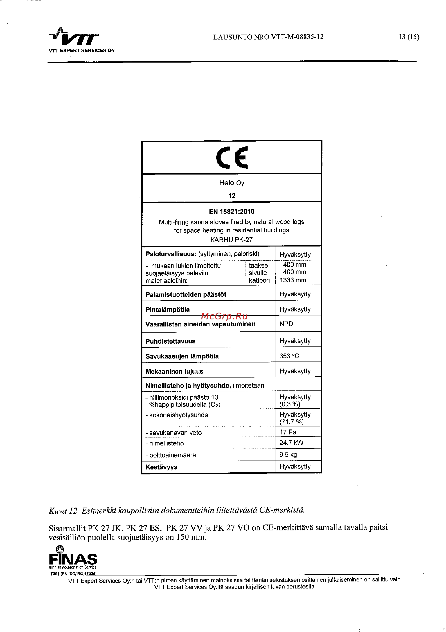 Kastor KARHU 27 PK VO Инструкция по эксплуатации онлайн [84/88] 423329