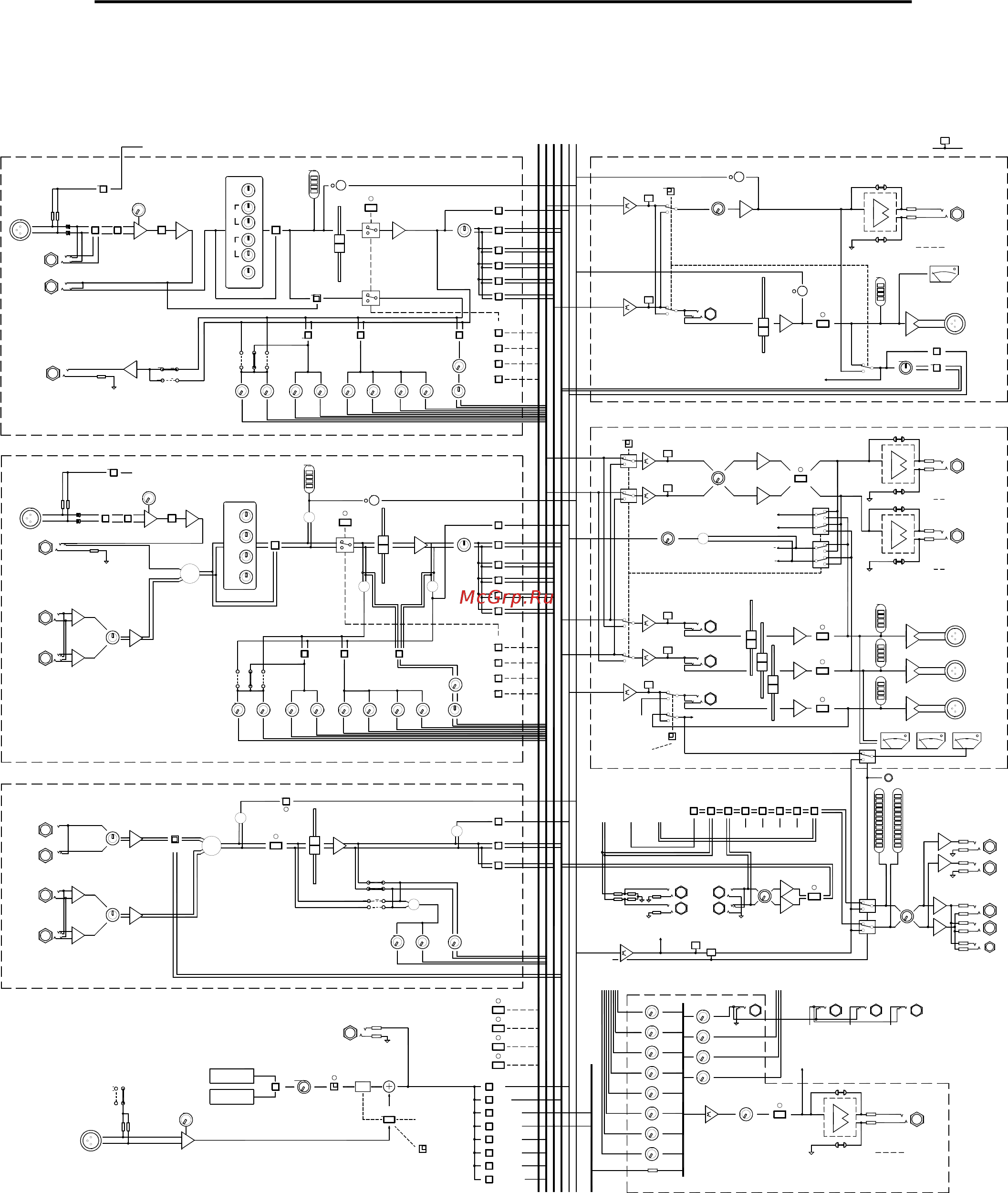 Allen&Heath GL3800 [36/44] Принципиальная схема