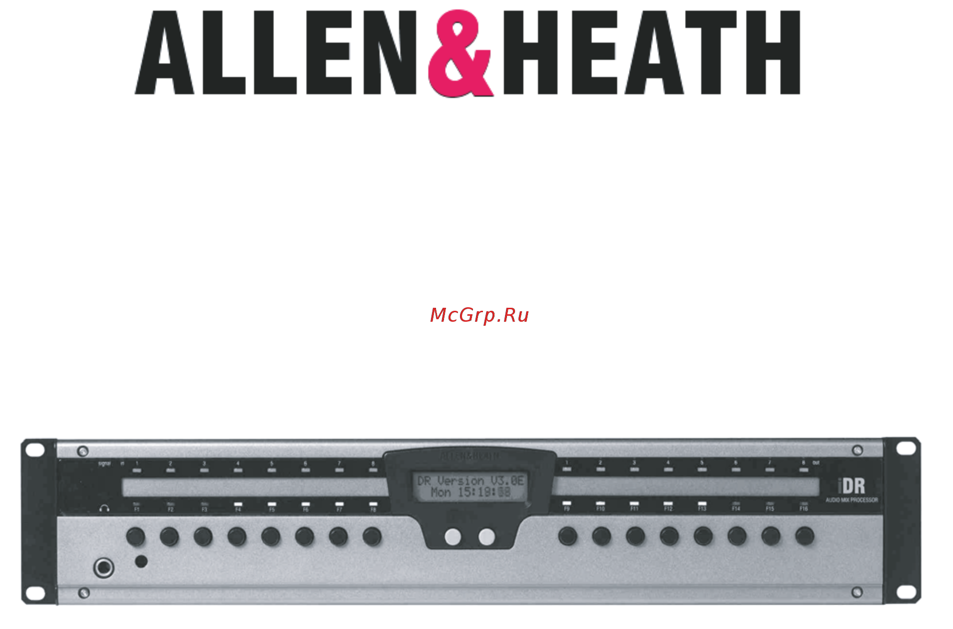 Allen&Heath ALLEN & HEATH iDR-8 Руководство пользователя онлайн