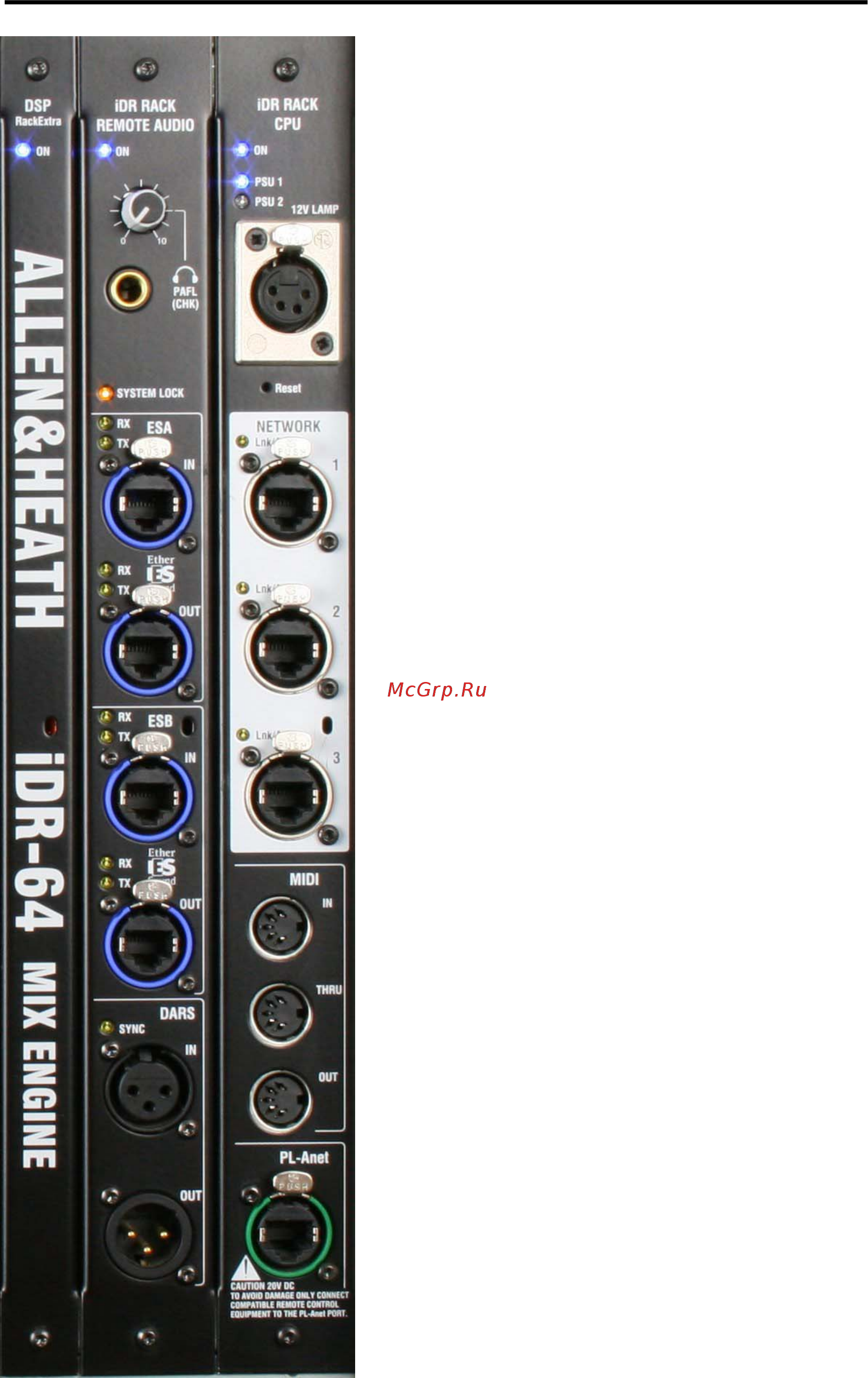 ALLEN & HEATH IDR10F [14/23] Пции модуля система