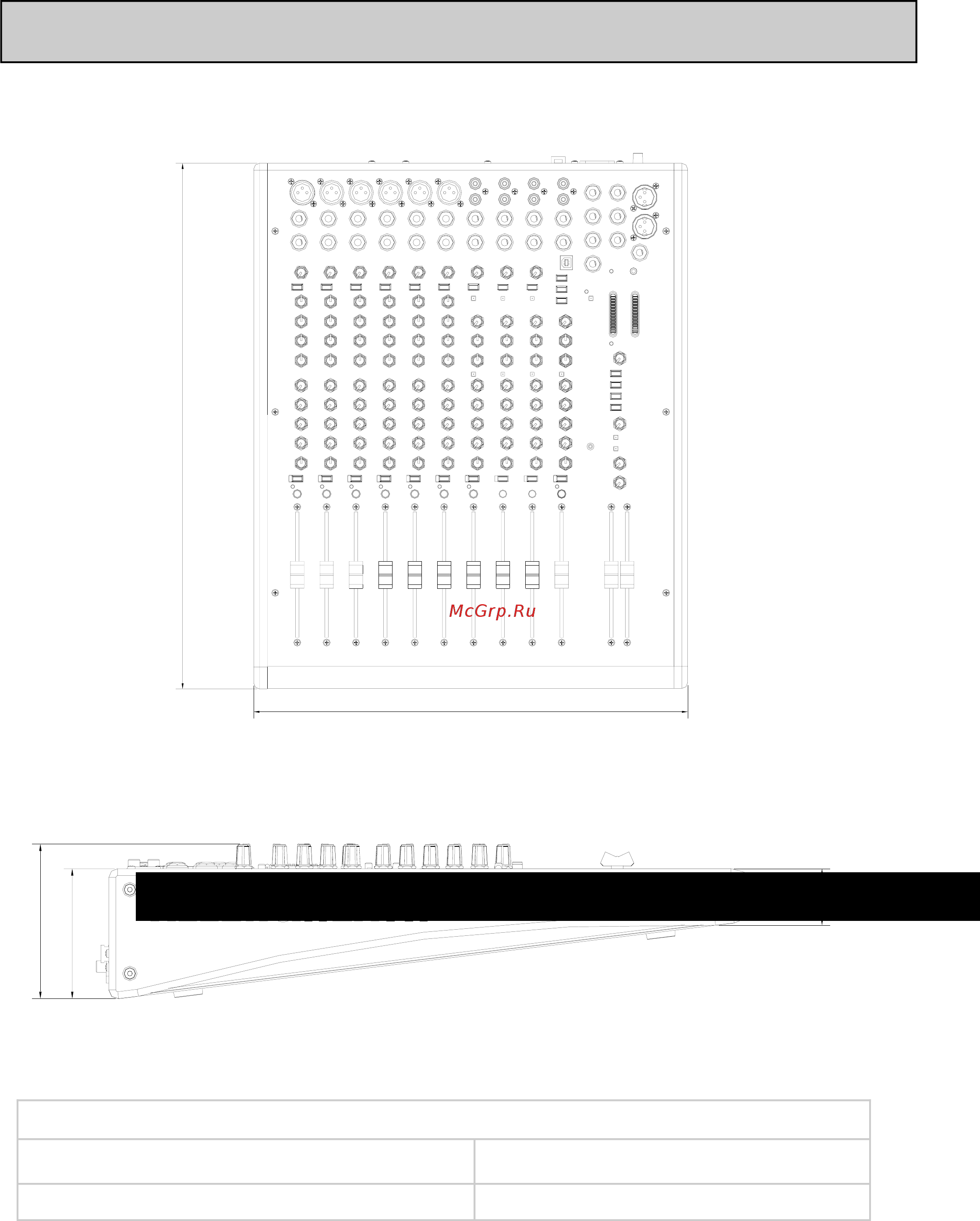 Allen&Heath ALLEN & HEATH ZED-14 [10/29] Размеры