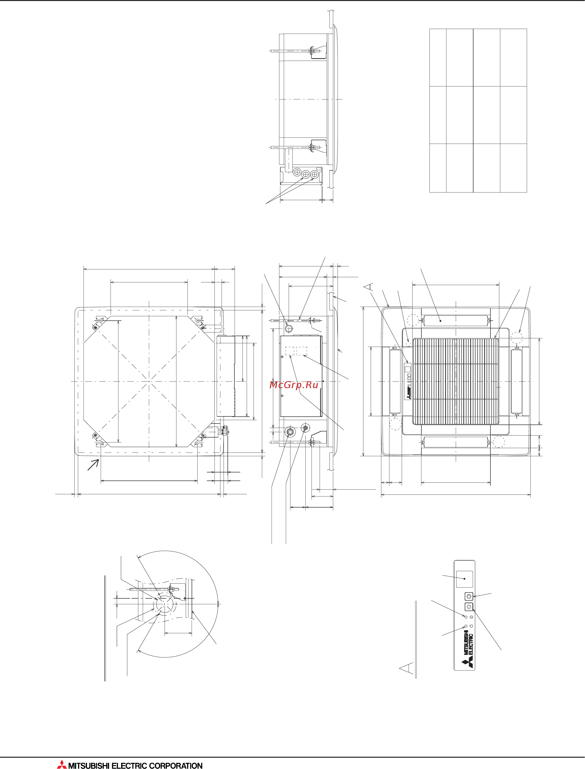 Mitsubishi Electric MSZ-GE42VA [218/562] Размеры