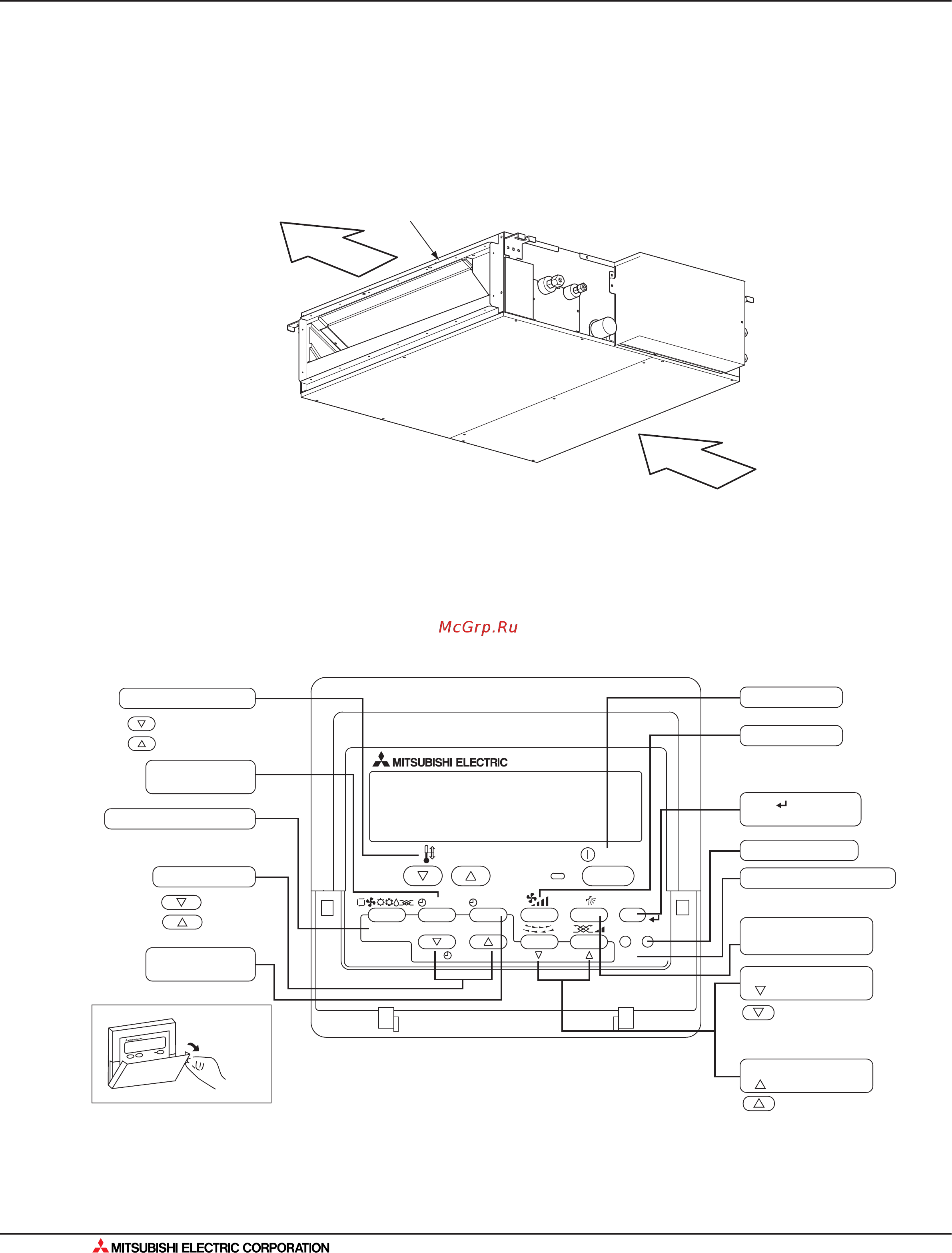 Mitsubishi Electric MXZ-2A30VA [260/562] 4 канальный блок sez kd