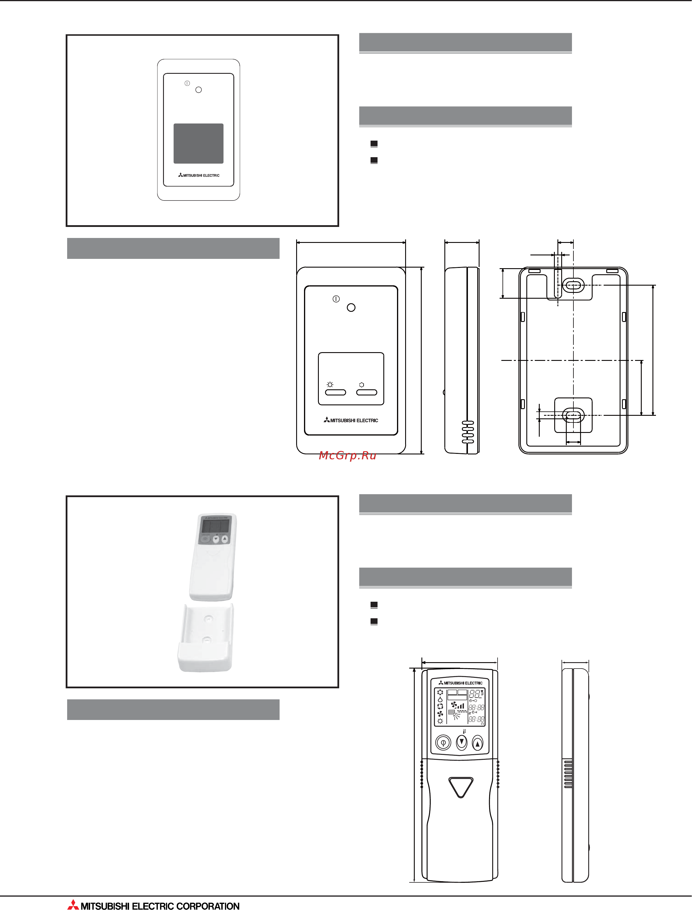 Mitsubishi Electric MU-GA60VB [284/562] Размеры