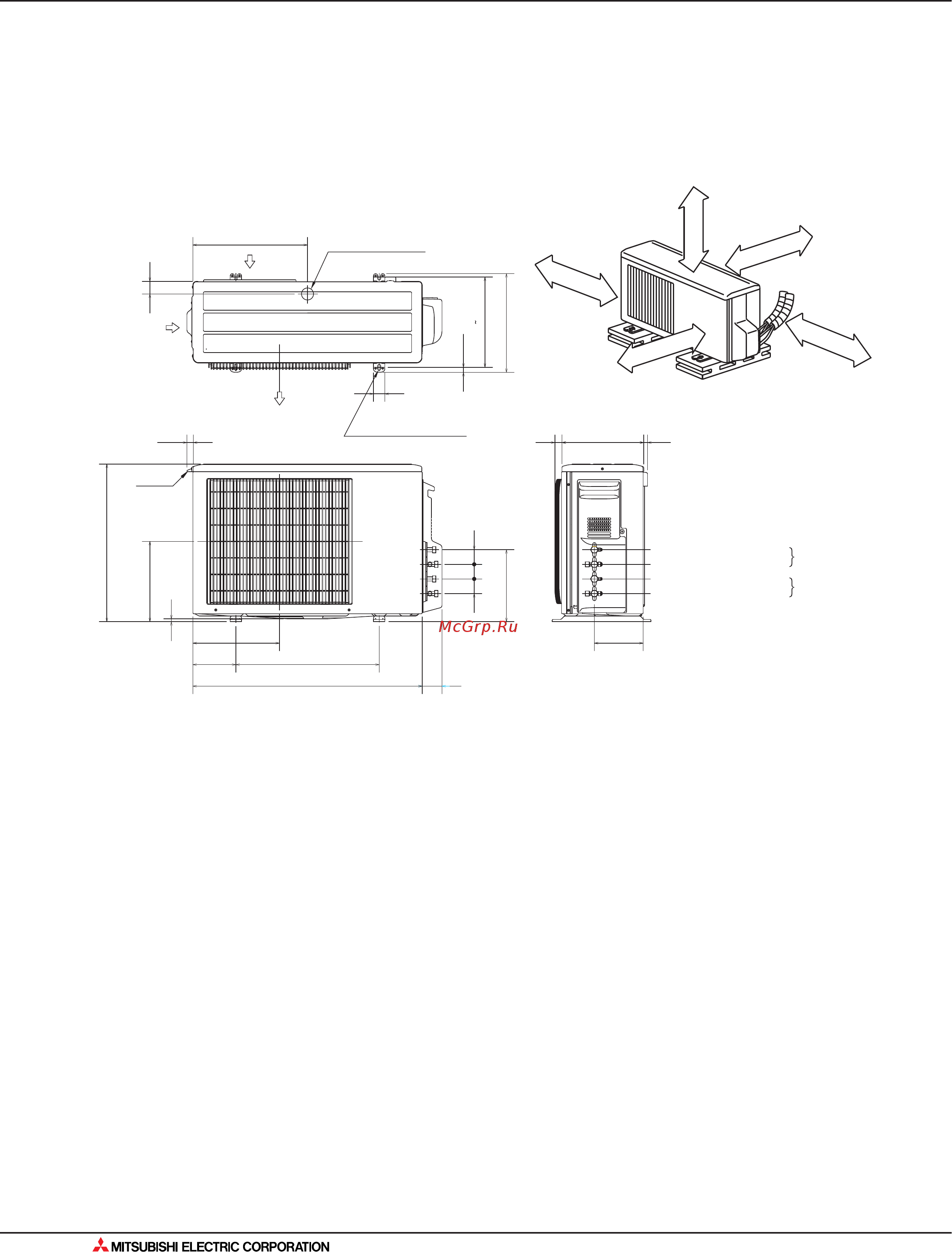 Mitsubishi Electric SEZ-KD50VA [412/562] Овальных отв 10x21
