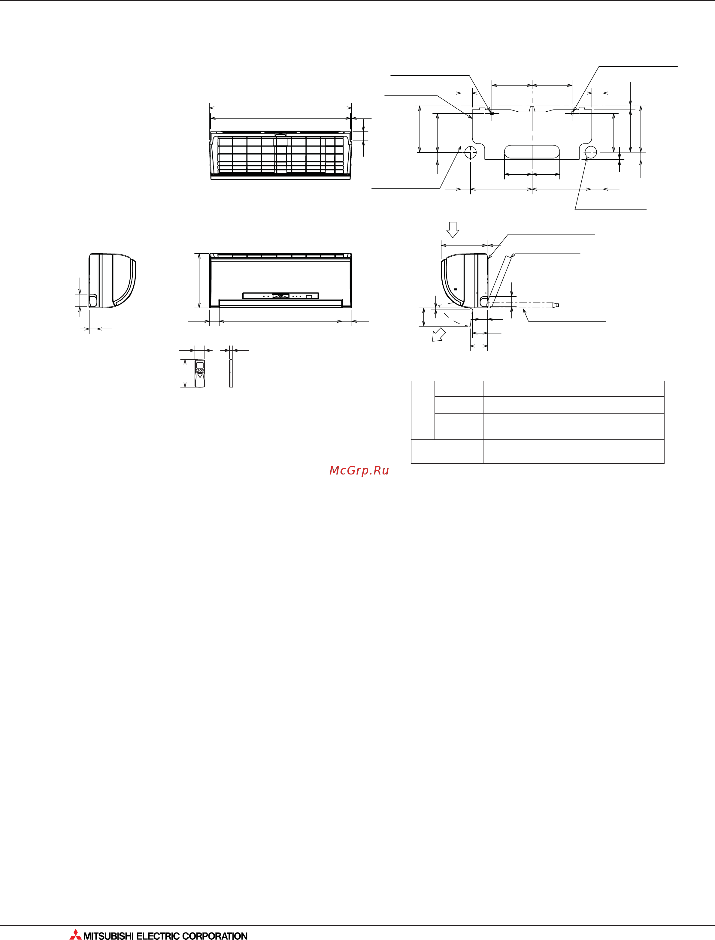 Mitsubishi Electric SLZ-KA25VA [96/562] Размеры
