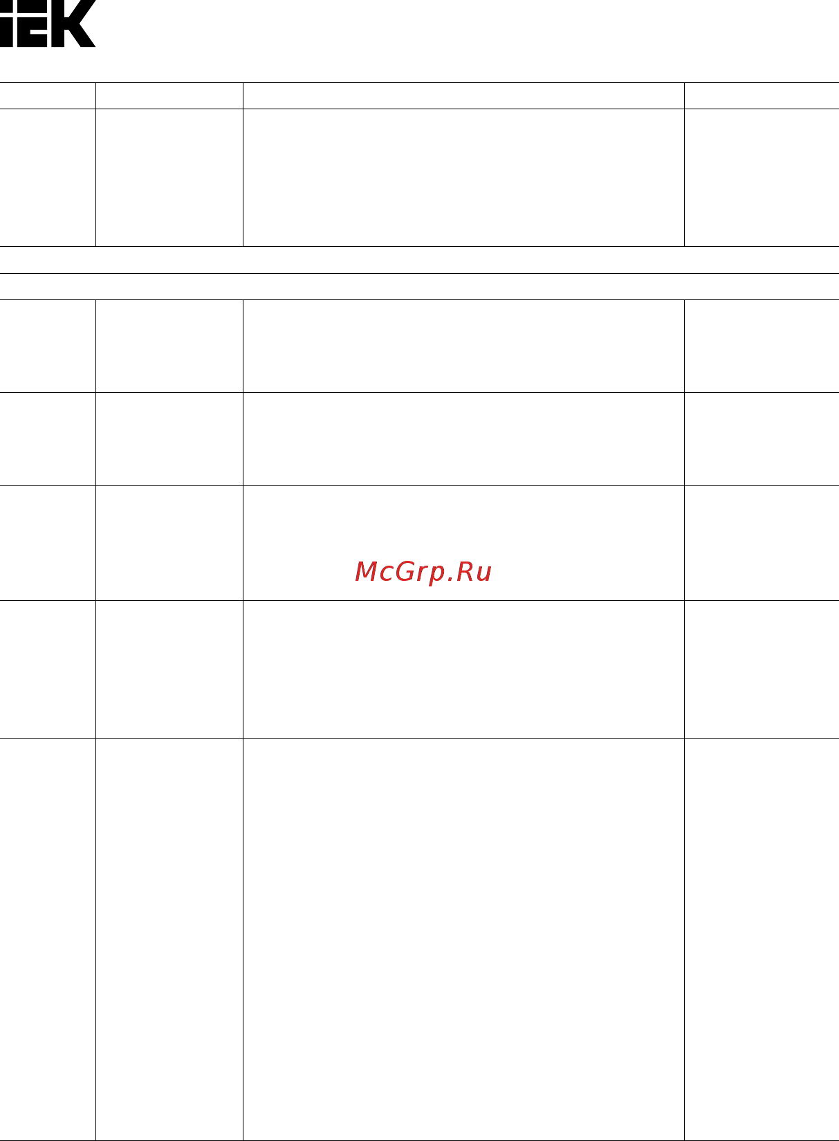 Iek CONTROL-C600 380В 3Ф 0,40кВт CNT-C600D33V0040TM Краткое руководство онлайн [34/66] 424385